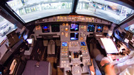 Blick in das Cockpit des verunglückten Airbus A320, März 2015