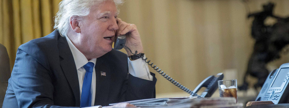 „Das wird mich umbringen“: Donald Trump im Gespräch mit dem mexikanischen Präsidenten am 28. Januar 2017.