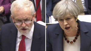 Vor Wahl in Großbritannien: May und Corbyn im Duell