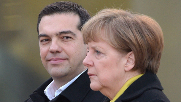 Griechischer Ministerpräsident Alexis Tsipras in Berlin