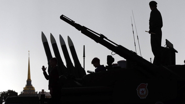 Military exhibition in St. Petersburg