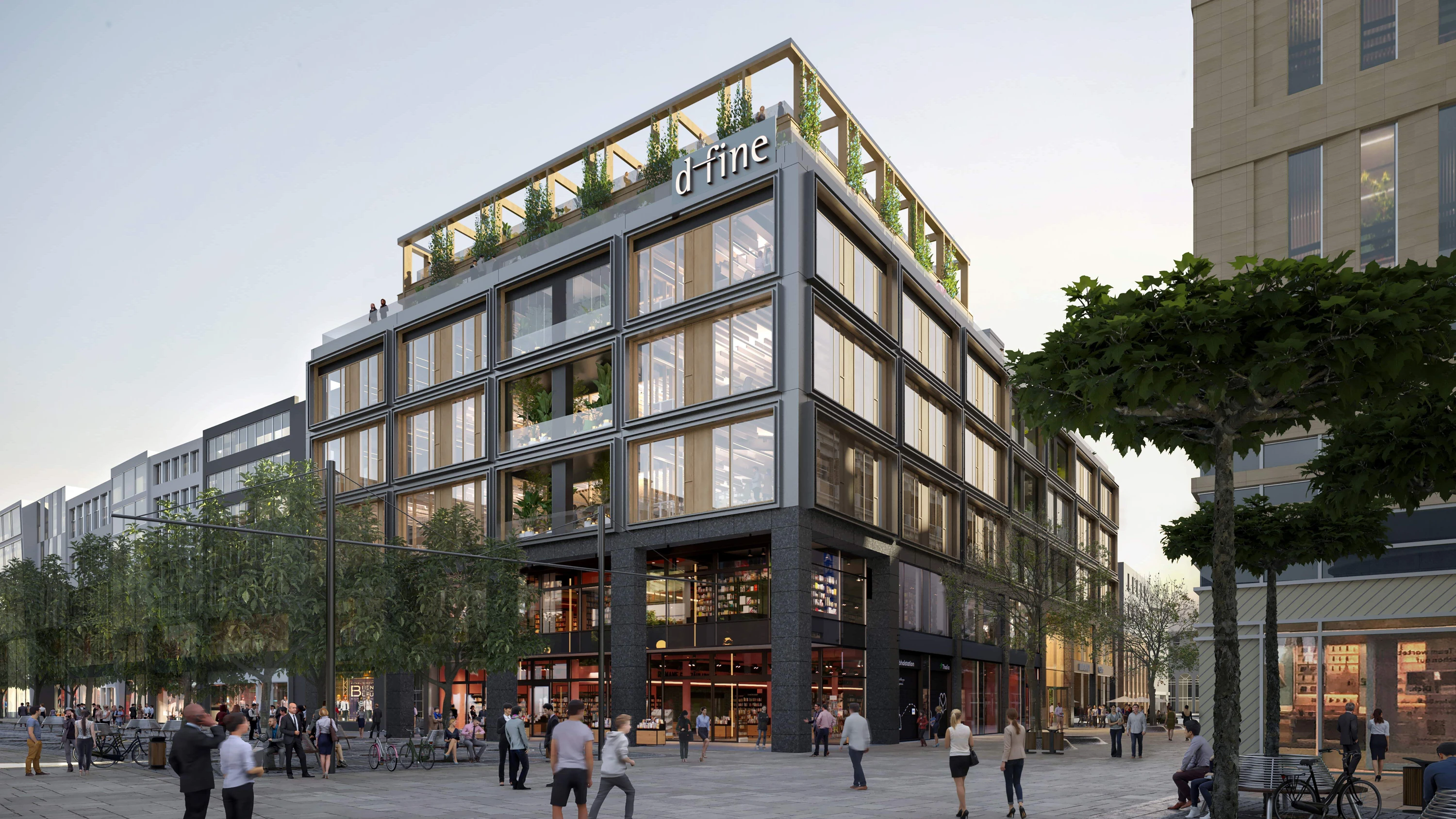 Gemischte Nutzung: So soll das Büro- und Geschäftshaus an der Zeil aussehen, in das eine Unternehmensberatung einzieht. - Icon / Bloomimages