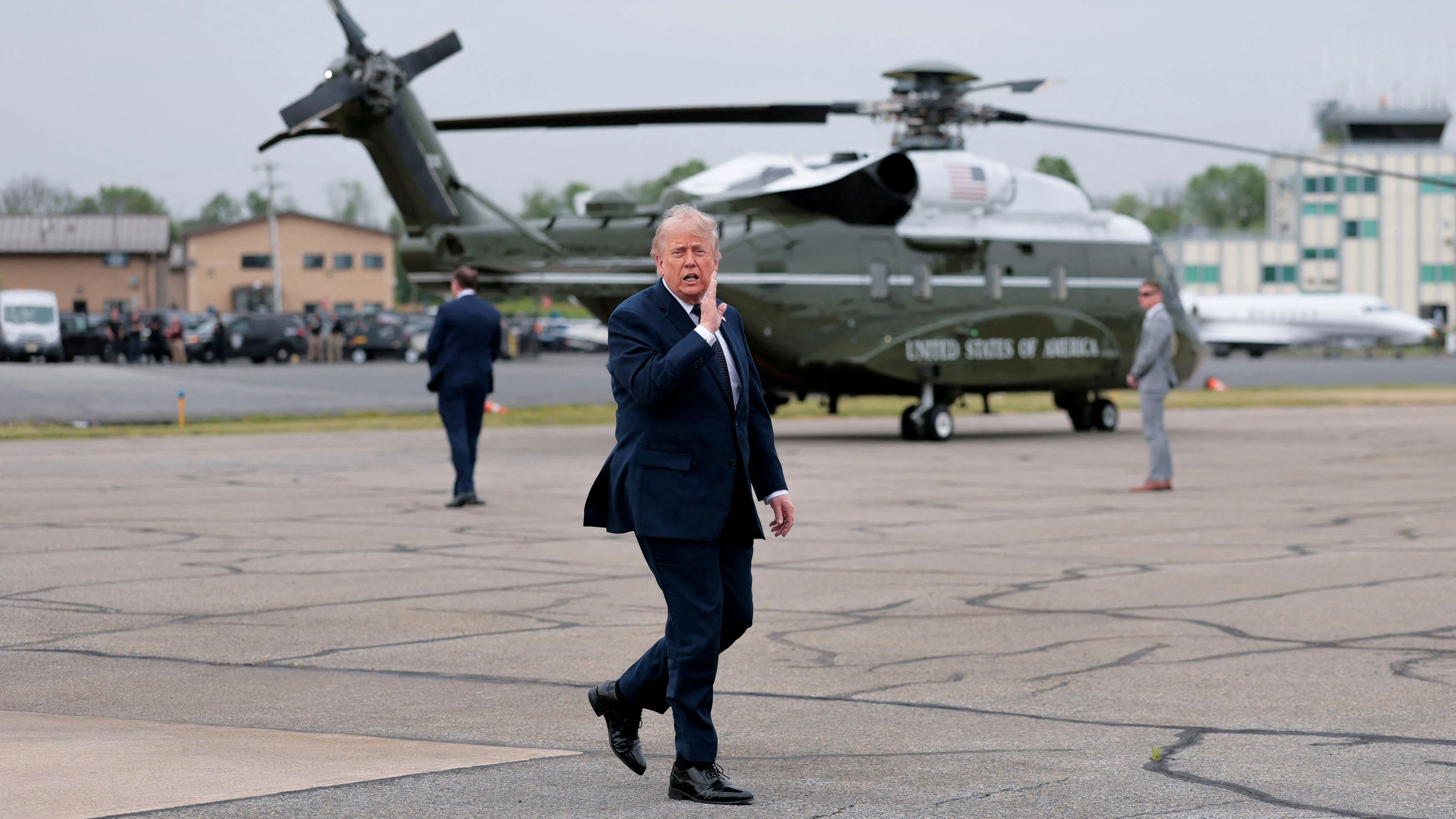 Donald Trump am Freitag in New Jersey - Reuters