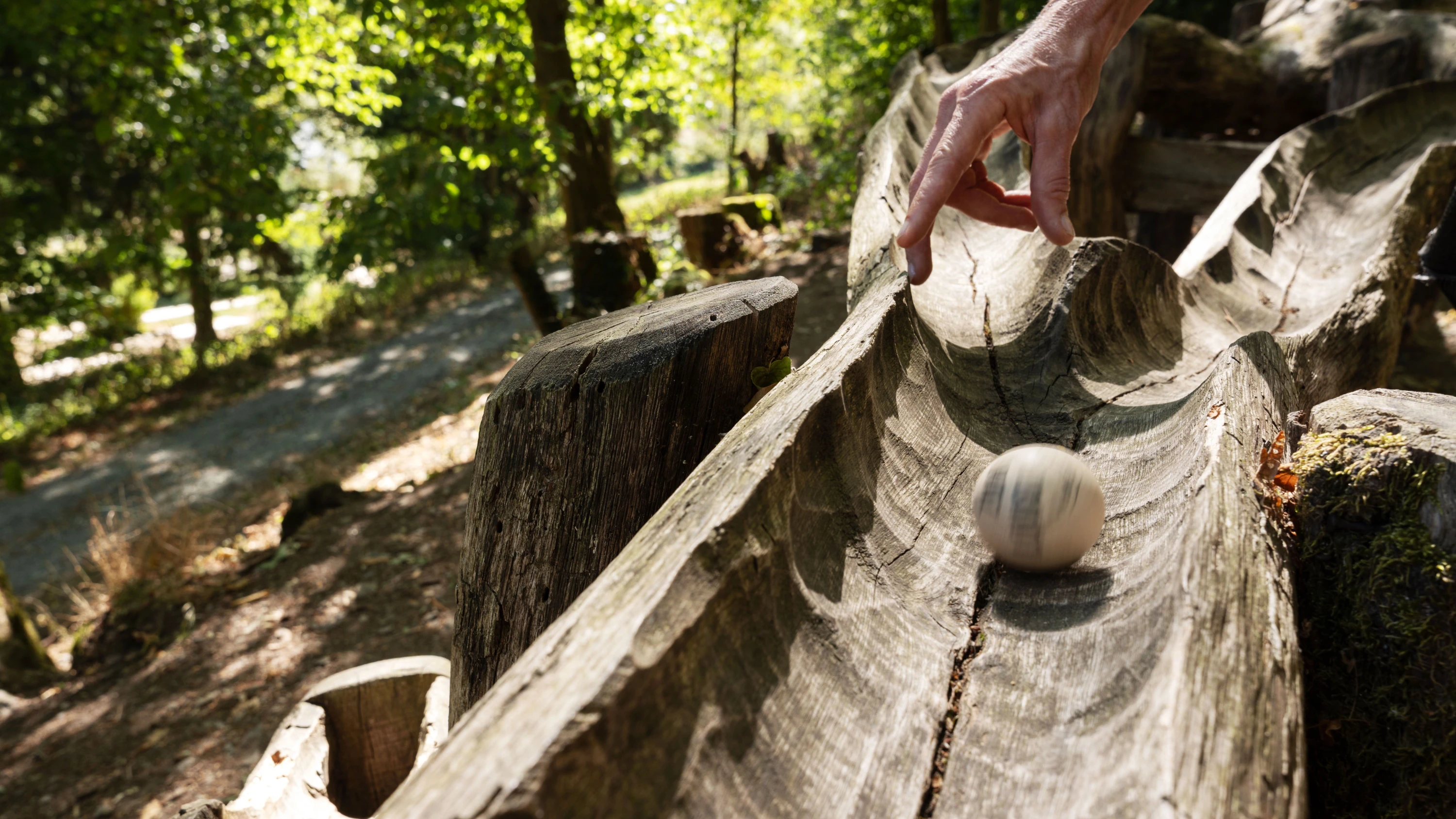 Familientipp: Riesige Murmelbahn aus Holz