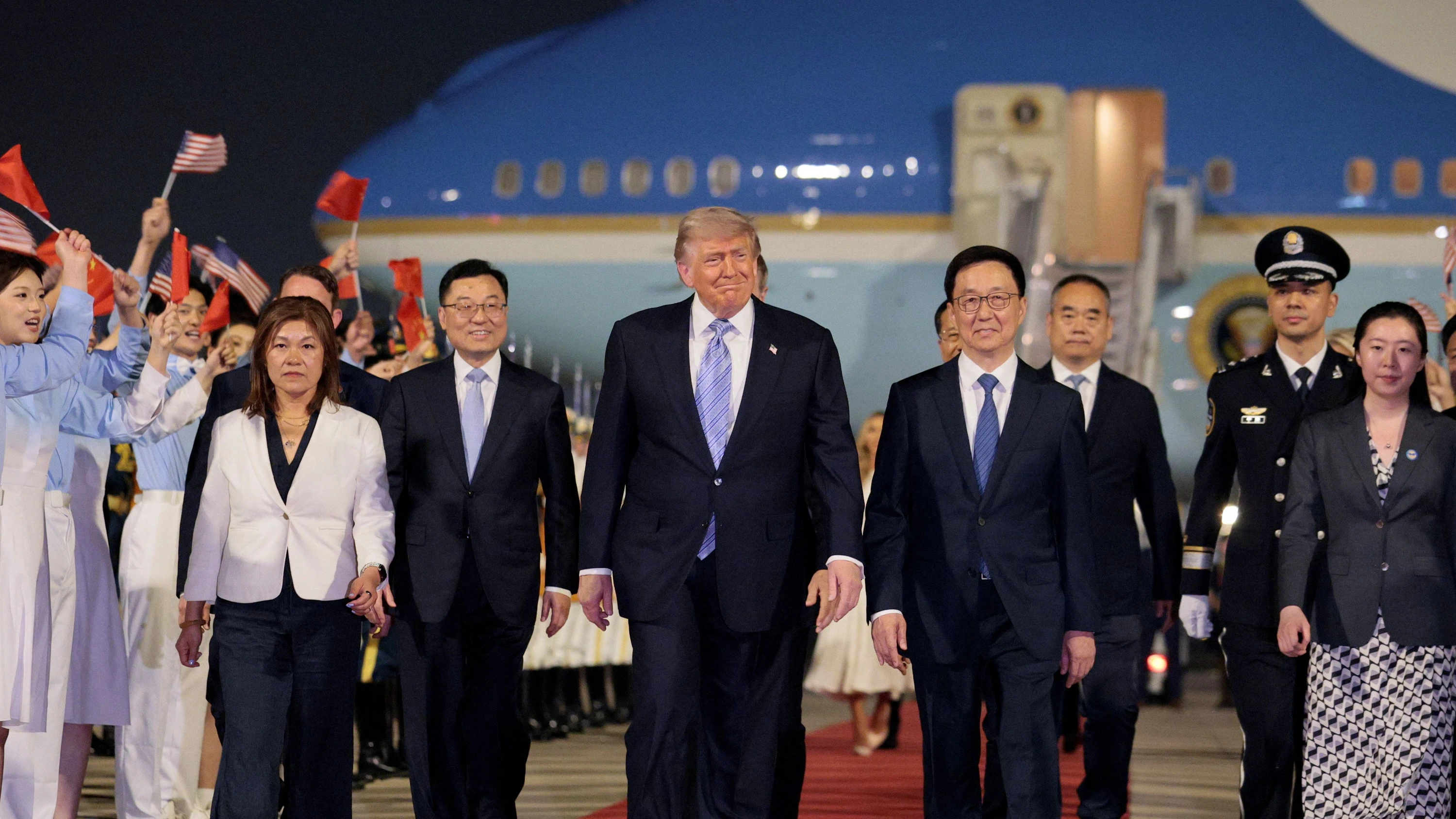 Liveblog USA unter Trump: Trump in China eingetroffen
