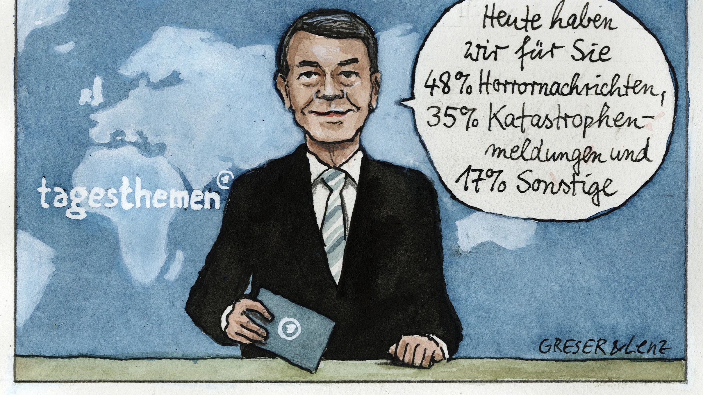 Schönenborn bei „Tagesthemen“: Der Anchorman Schönenborn bei „Tagesthemen“: Der Anchorman