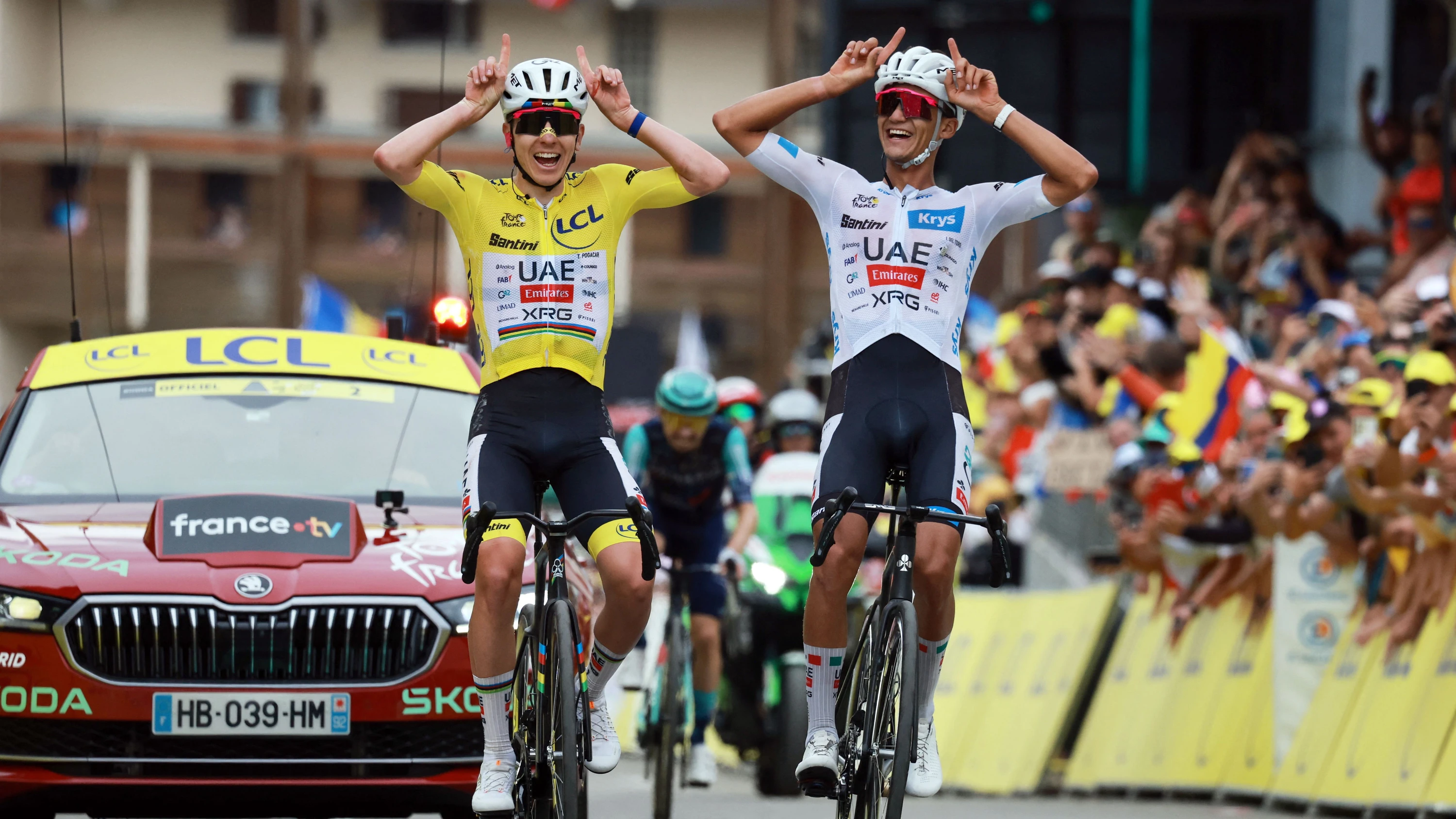 Tour de France: Pogačar schwärmt von „unvergesslichem“ Moment mit Del Toro
