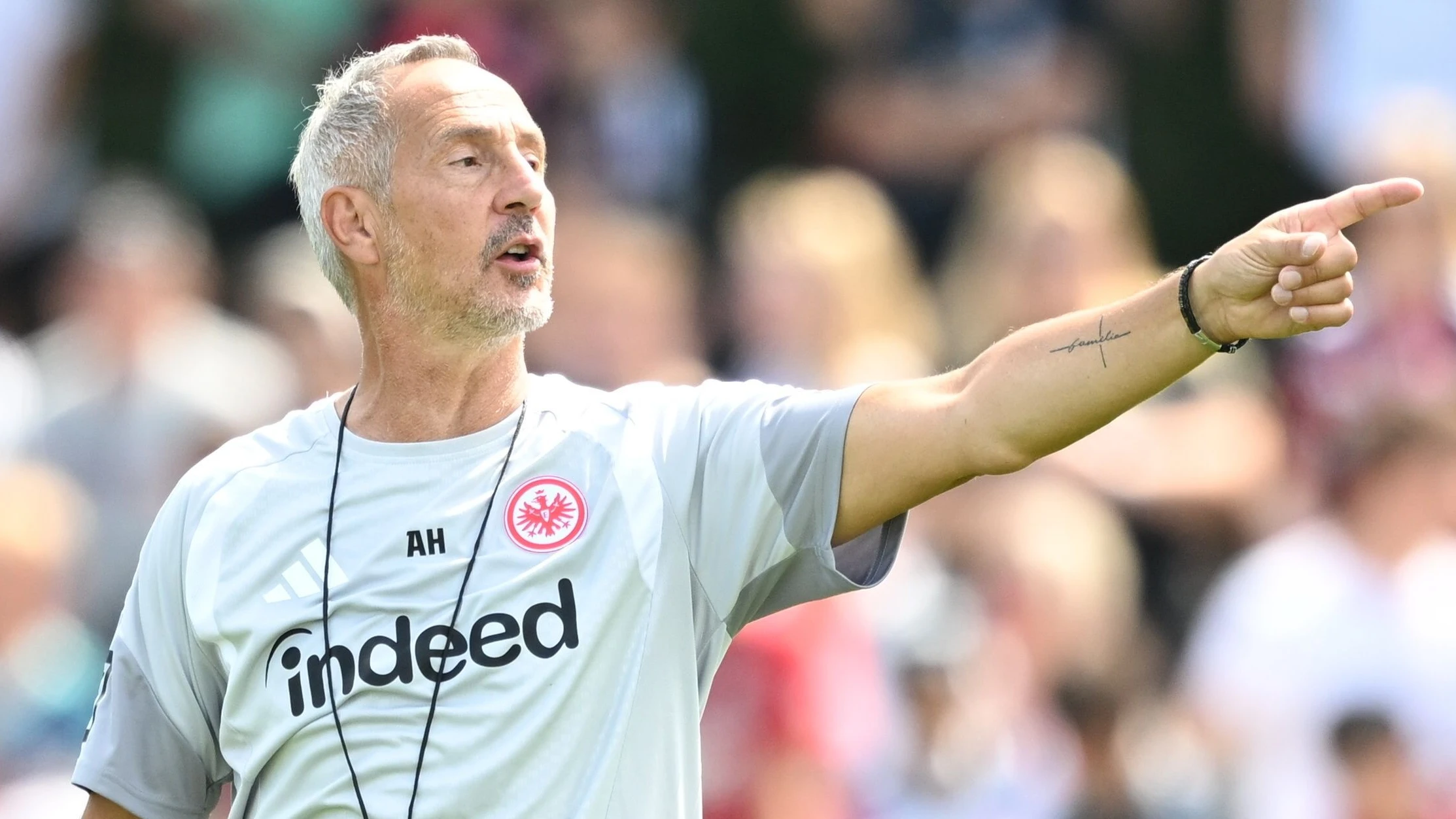 Als Trainer gibt Adi Hütter bei der Eintracht seit diesem Sommer wieder den Ton an. - dpa