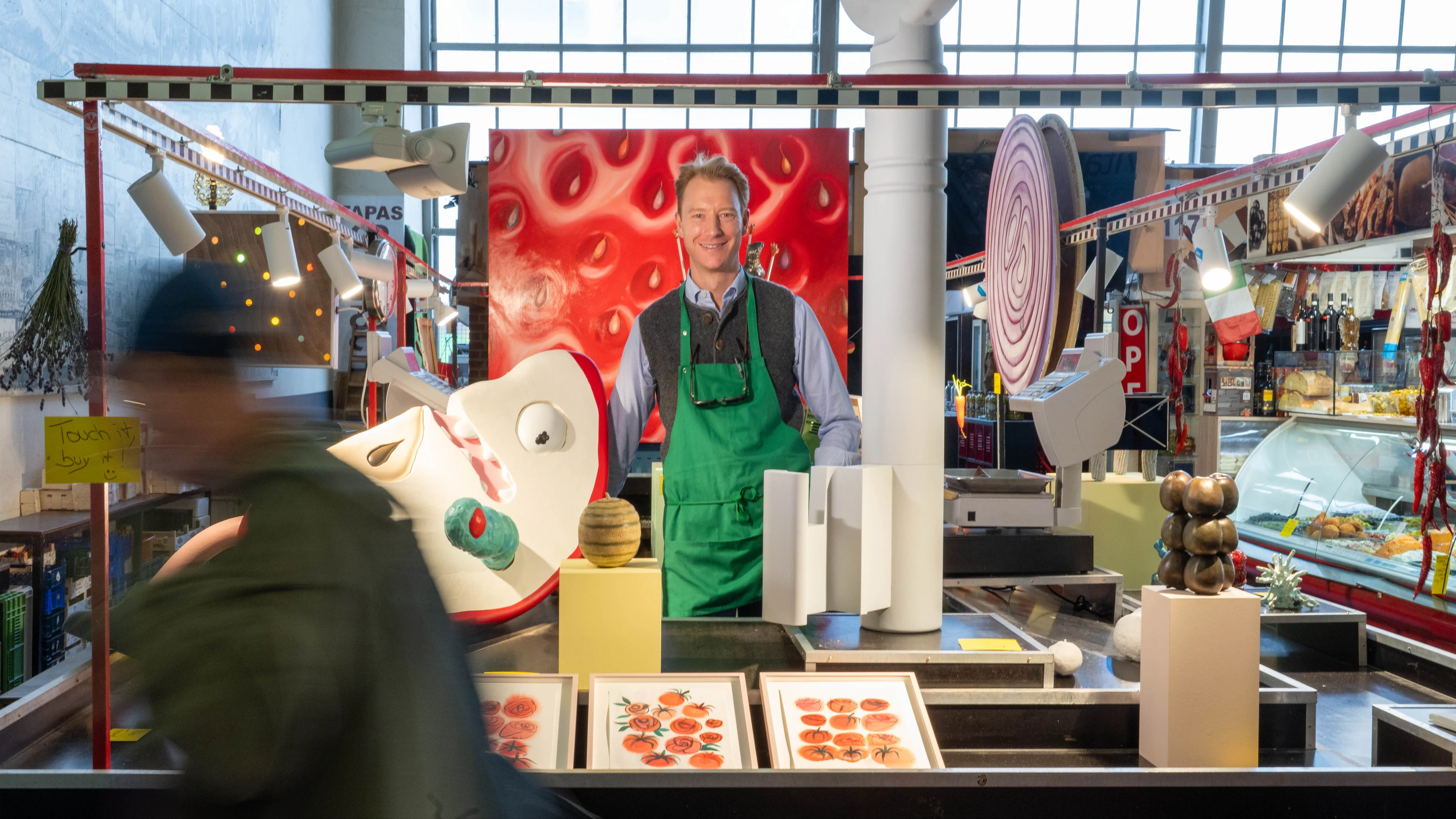 Philipp Pflug: Statt Essen gibt es Kunst in der Kleinmarkthalle