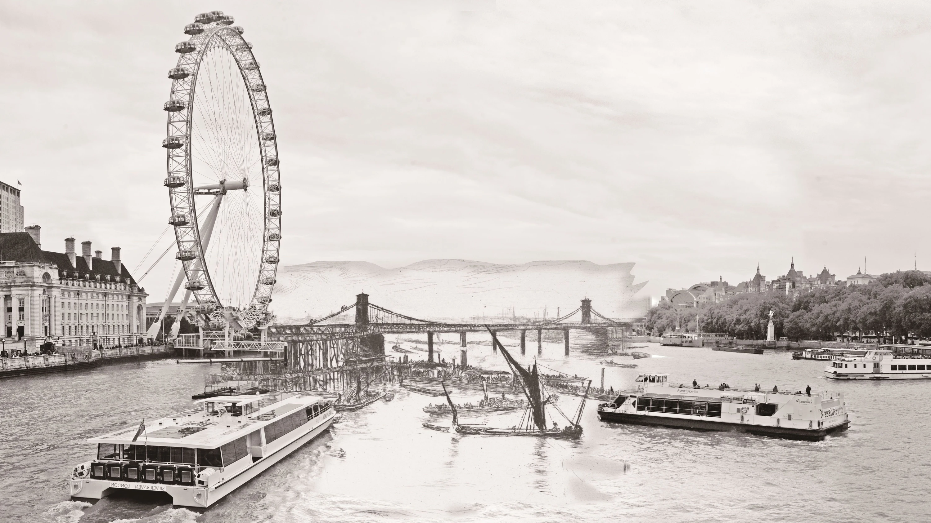 150 Jahre in einem Bild: Hiroyuki Masuyama „After Whistler, Old Hungerford Bridge“, 1816 - Hiroyuki Masuyama