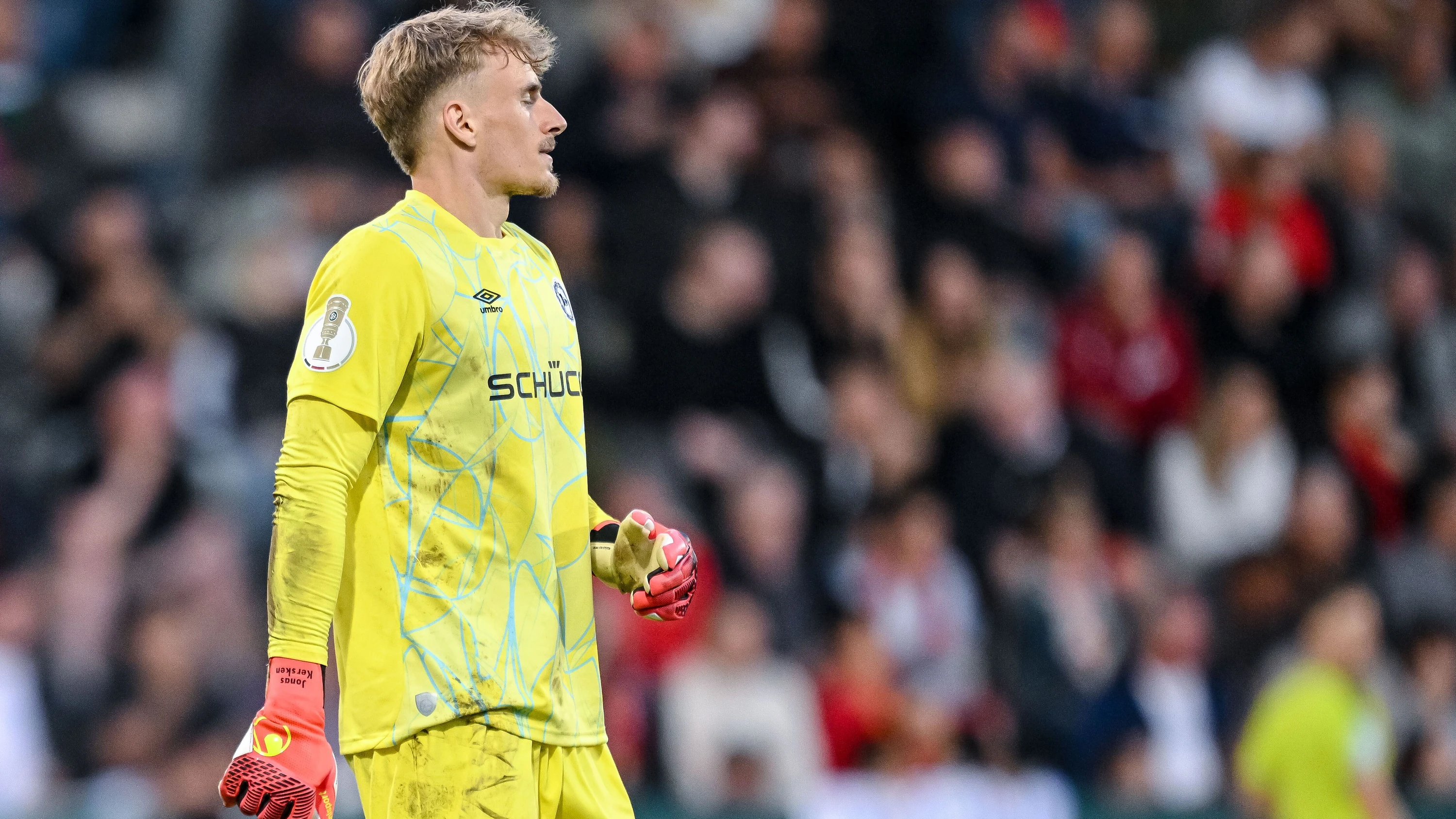 Auch Arminia-Torwart Jonas Kersken konnte das Bielefelder Aus nicht verhindern. - Harry Langer