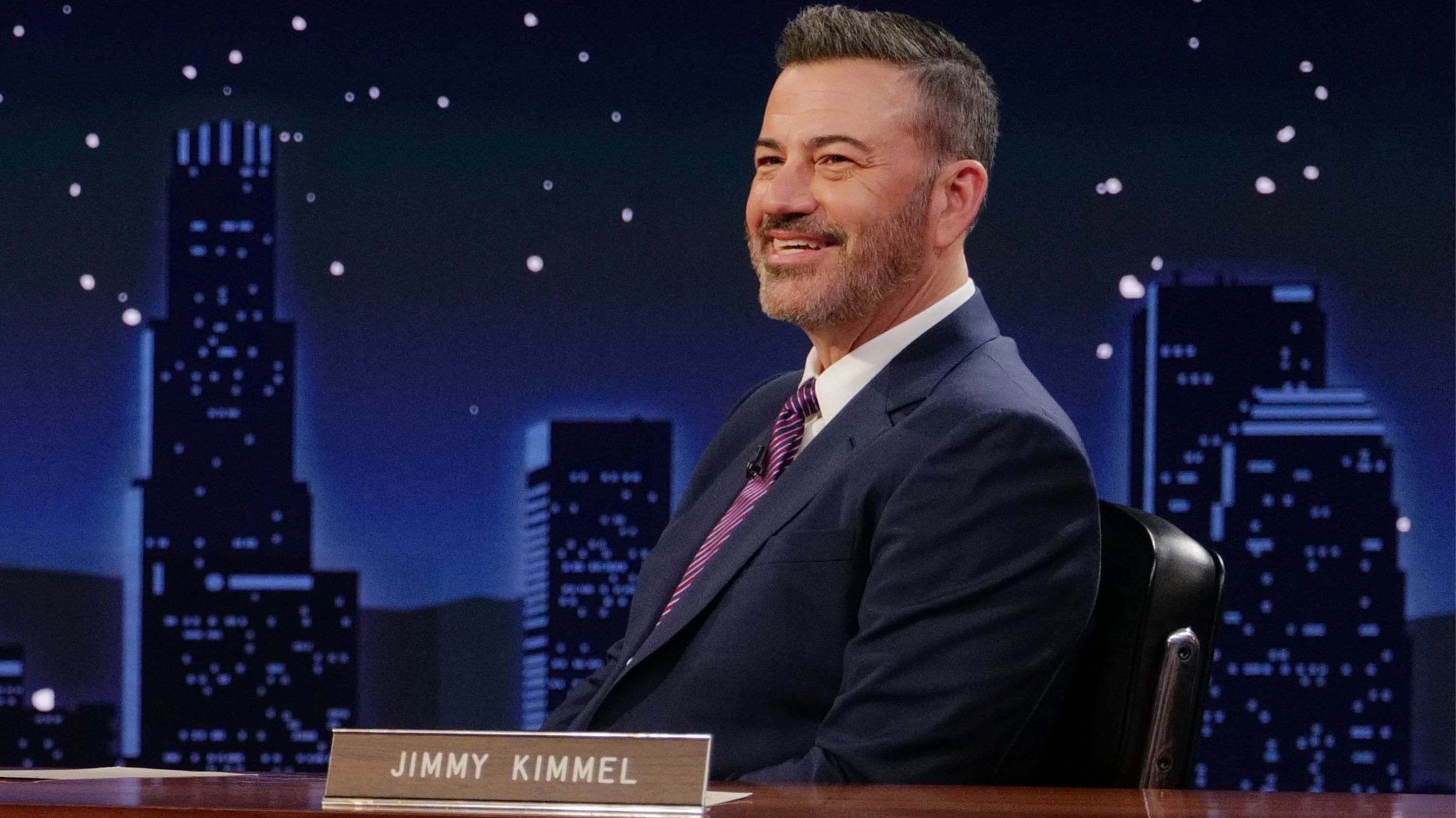 Populärer Late-Night-Host und Trump-Kritiker: Jimmy Kimmel am Set der ABC-Show „Jimmy Kimmel Live!“ - dpa