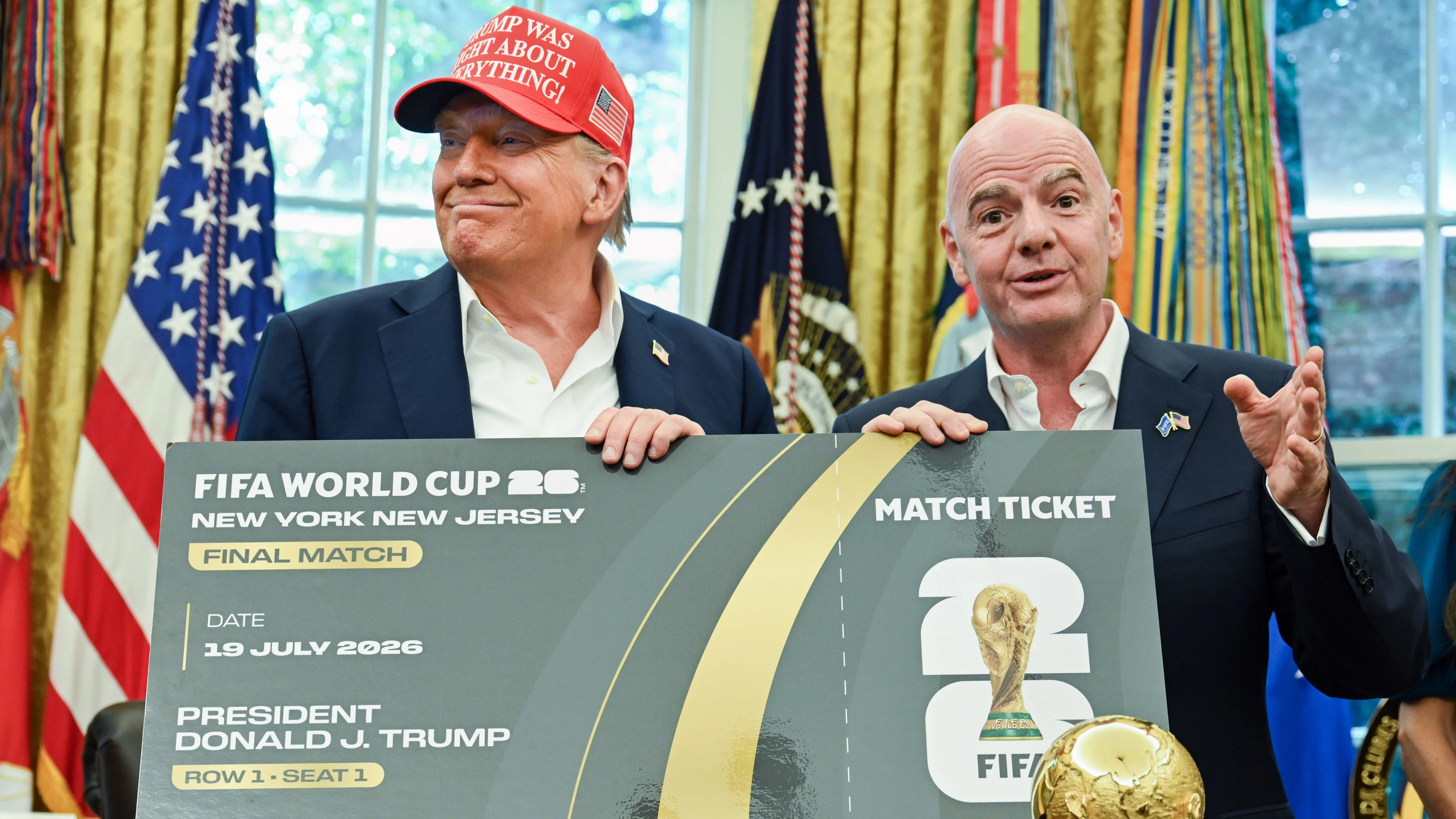Trump und Infantino: Ziemlich beste Freunde