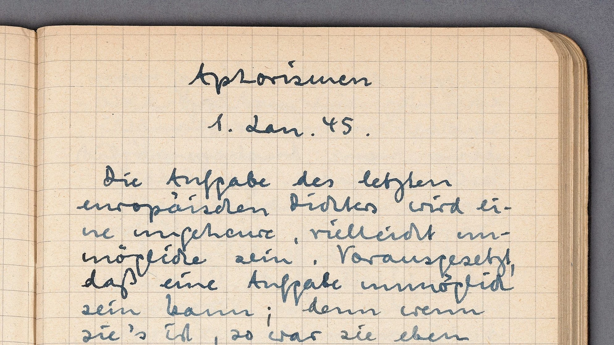 Unbekannte Notizbücher: Was Heiner Müller mit nur 15 Jahren schrieb