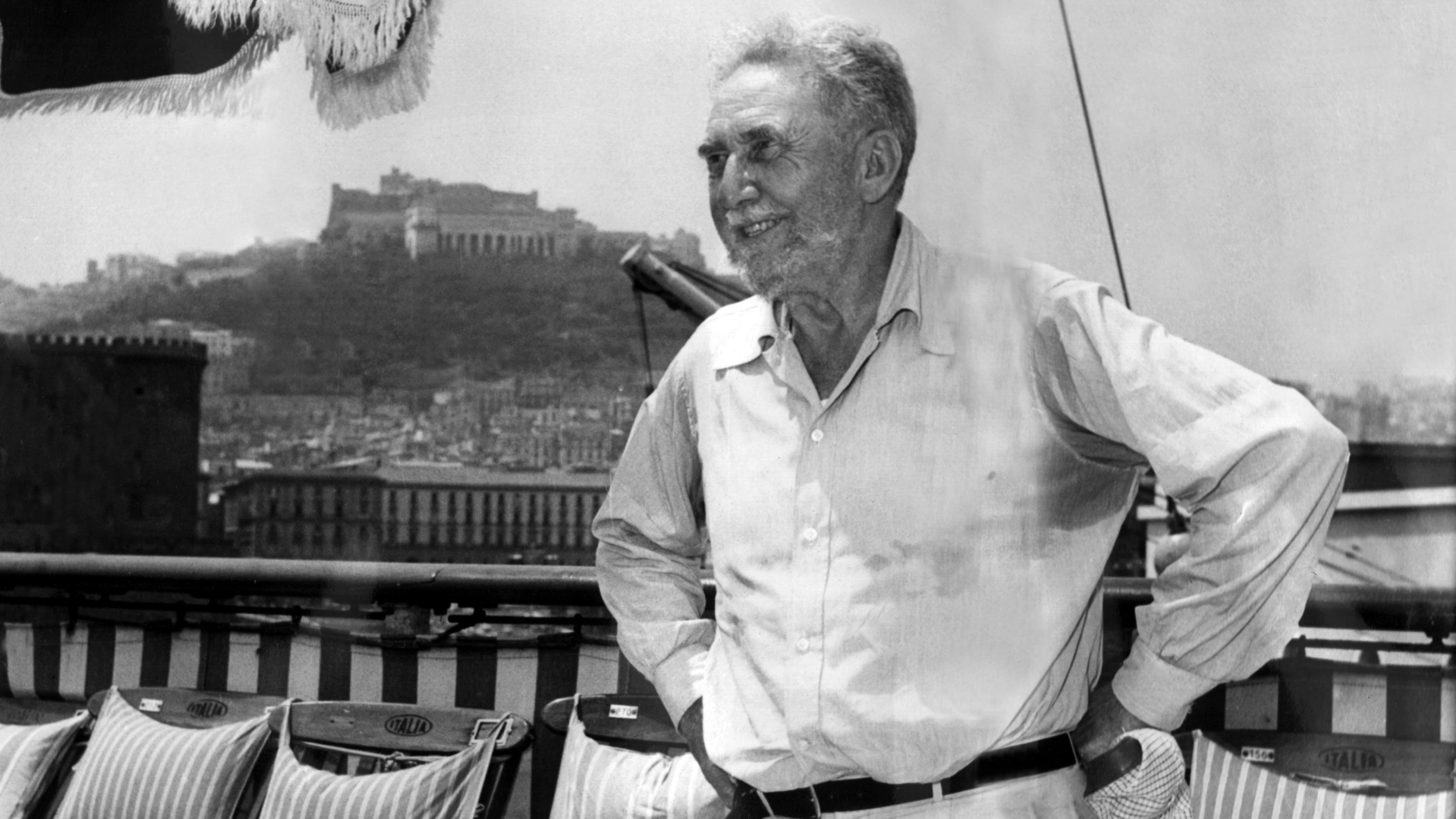 Ezra Pound im Jahr 1958 - Picture Alliance