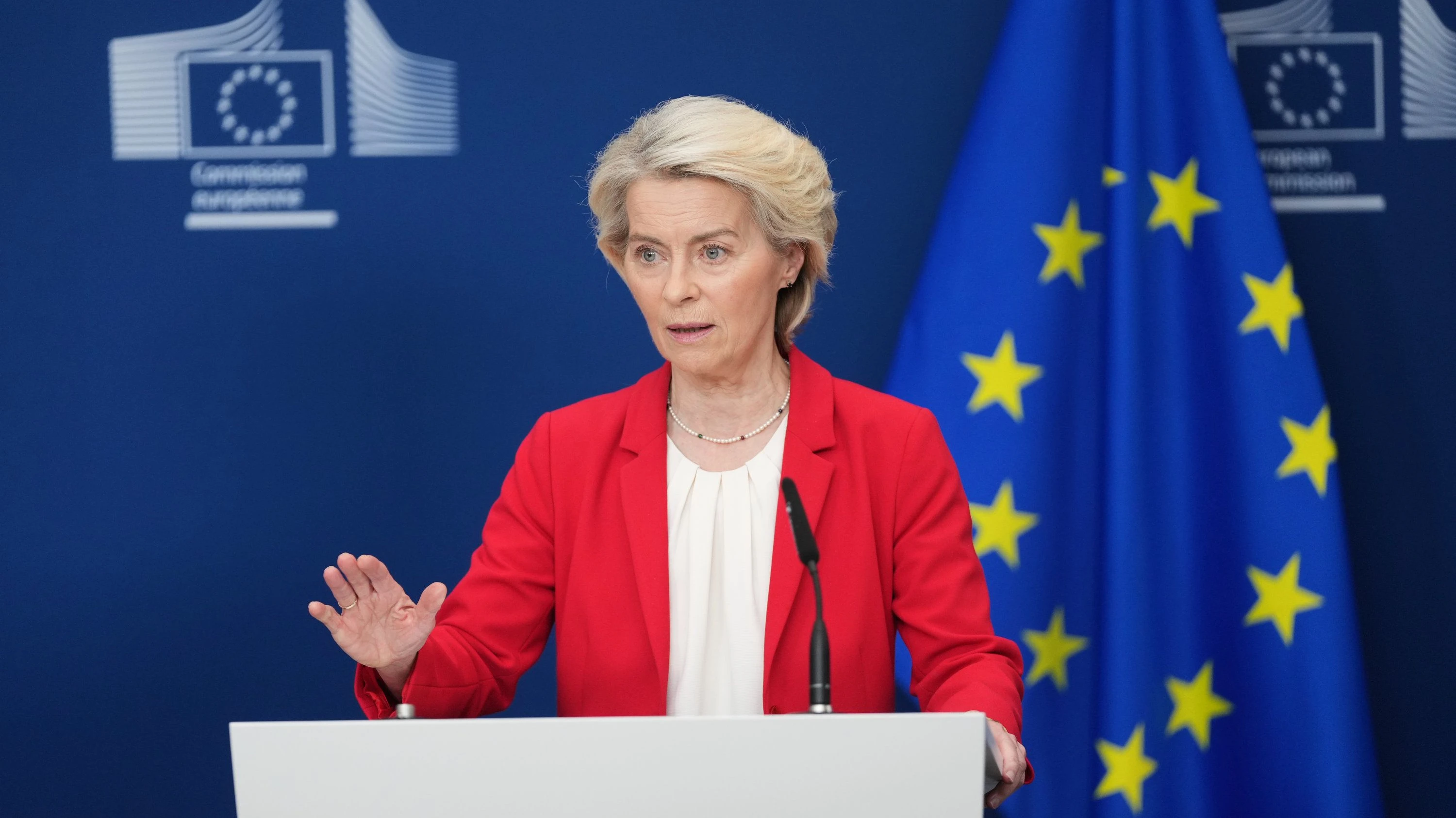 Krieg in der Ukraine: Von der Leyen: Russland muss Interesse an Frieden zeigen Krieg in der Ukraine: Von der Leyen: Russland muss Interesse an Frieden zeigen