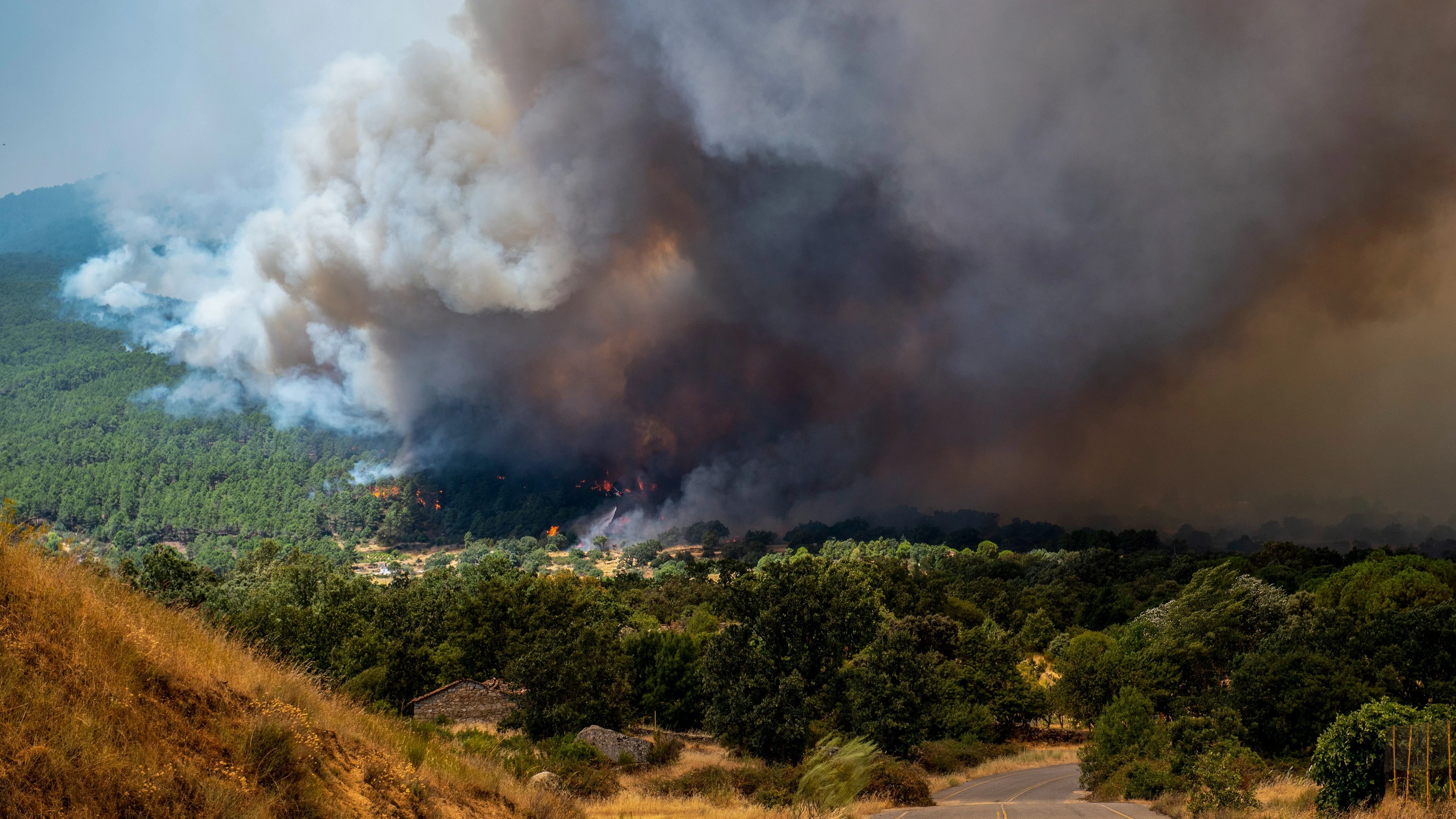 WaldBrände in Europa: Brände in Spanien und Frankreich wüten weiter