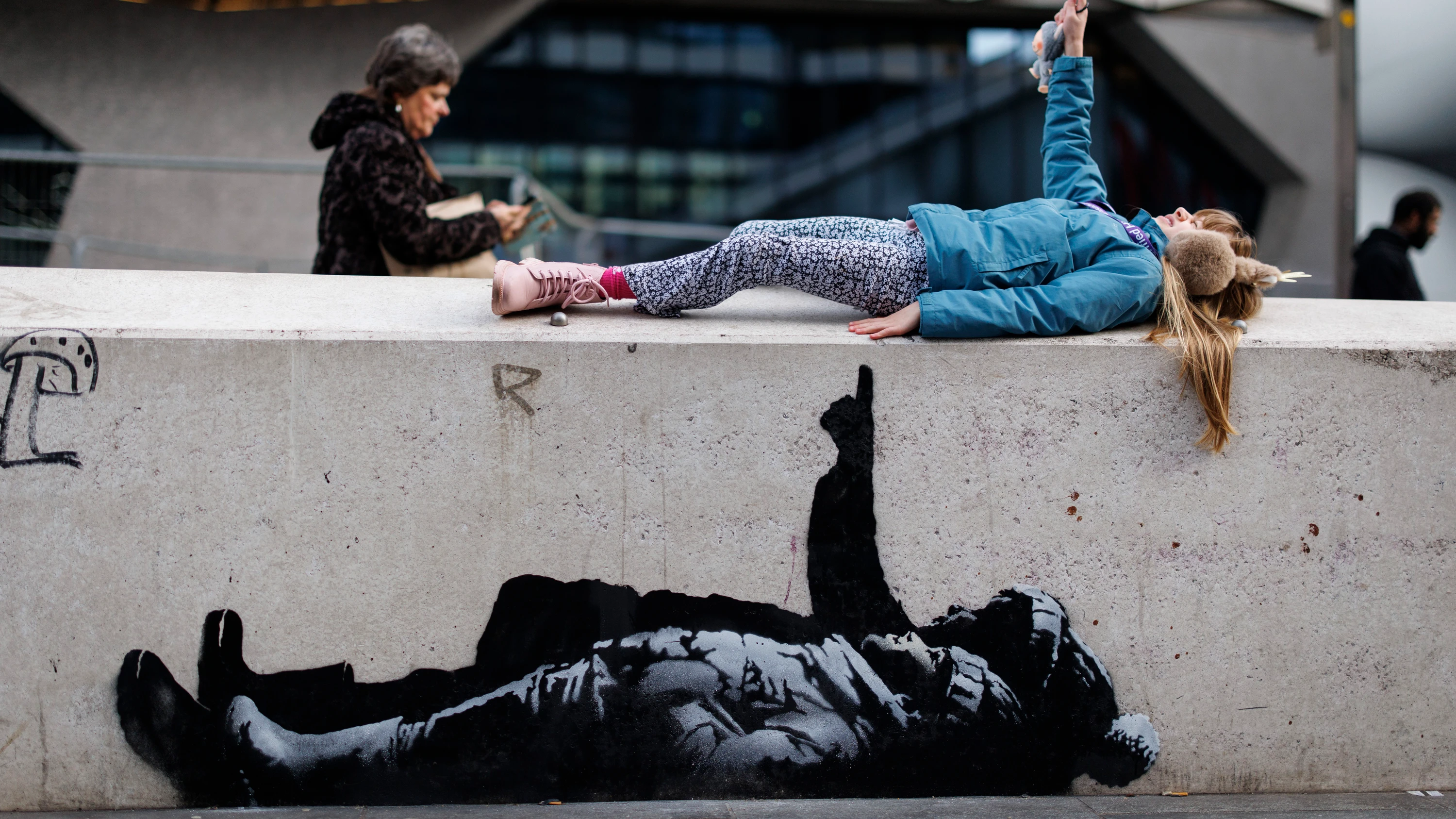Streetart-Künstler: Banksy sorgt in London für Aufsehen