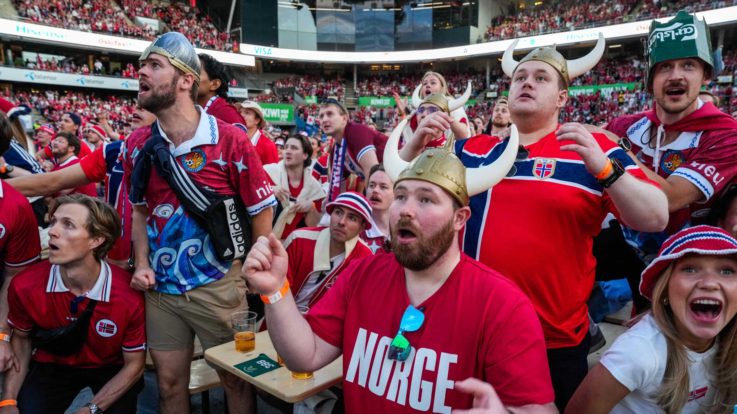 Auch am Samstag werden wieder zehntausende Fans beim Public Viewing in der norwegischen Hauptstadt erwartet. - AFP