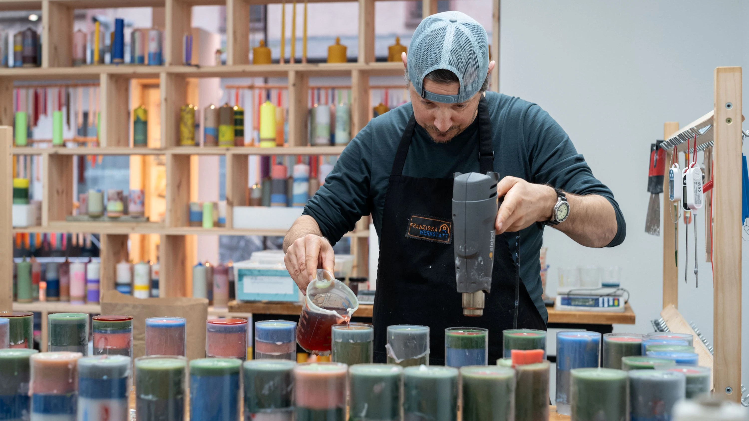 Franziska-Werkstatt: Kerzen mit Mehrwert