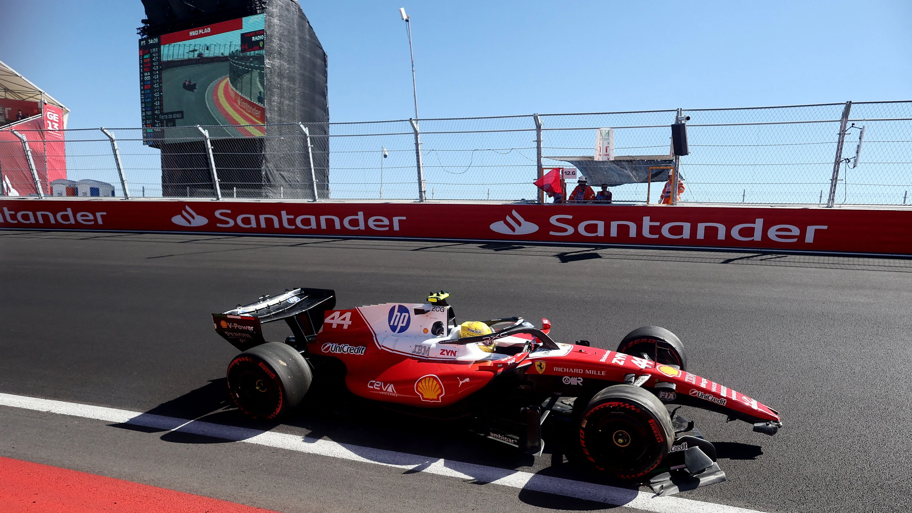 Formel 1 in Madrid: Hamilton crasht im letzten Training