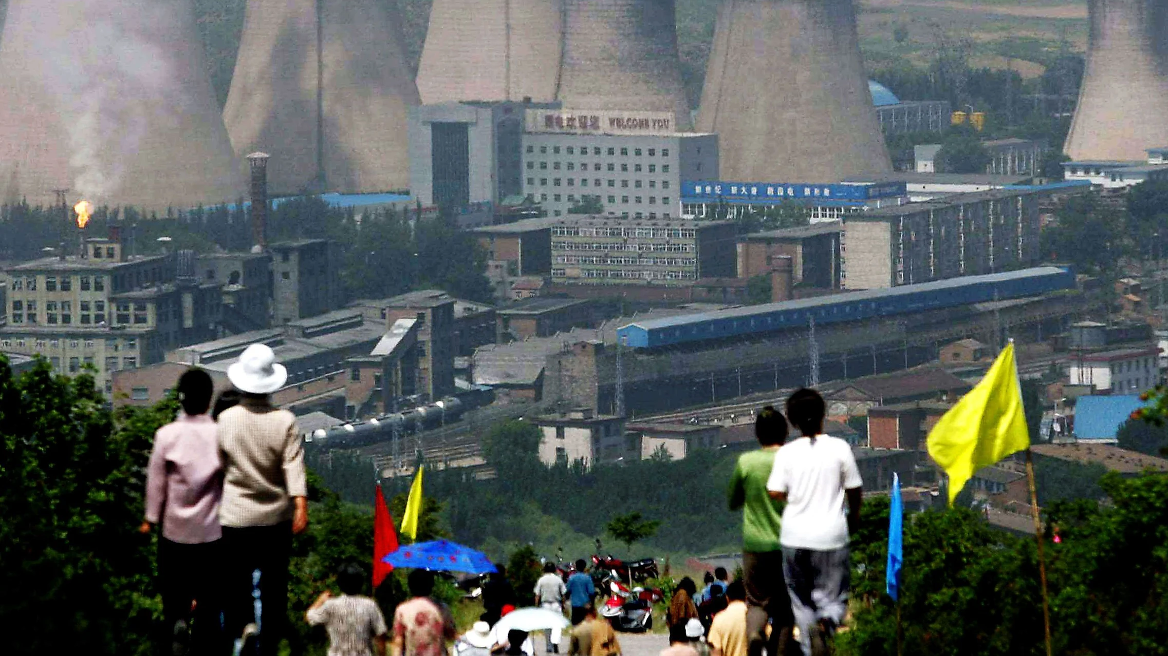 Kohlekraftwerk in China: Peking verschärft den CO₂-Handel. - AFP