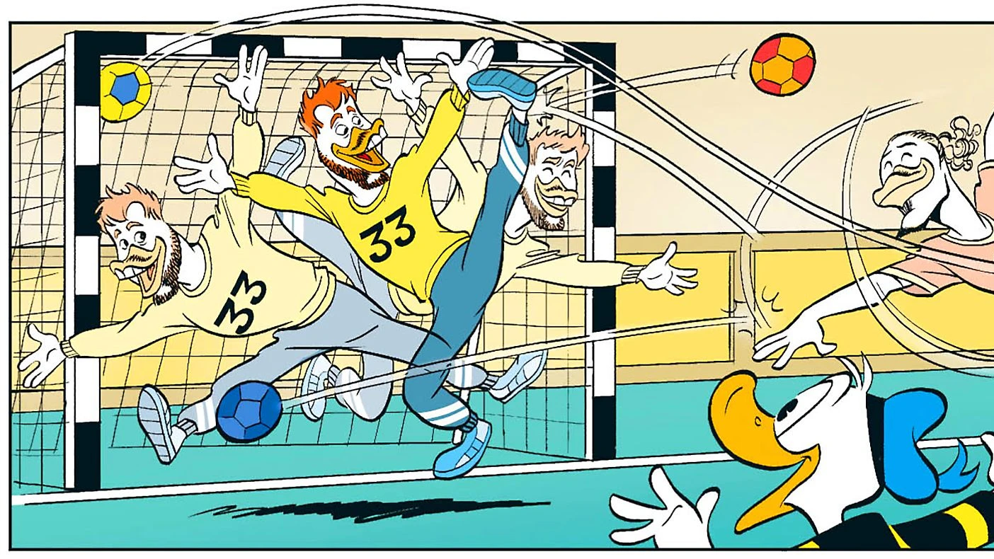 Knorr und Wolff im Comic: Welche Ente wird Handball-Europameister?