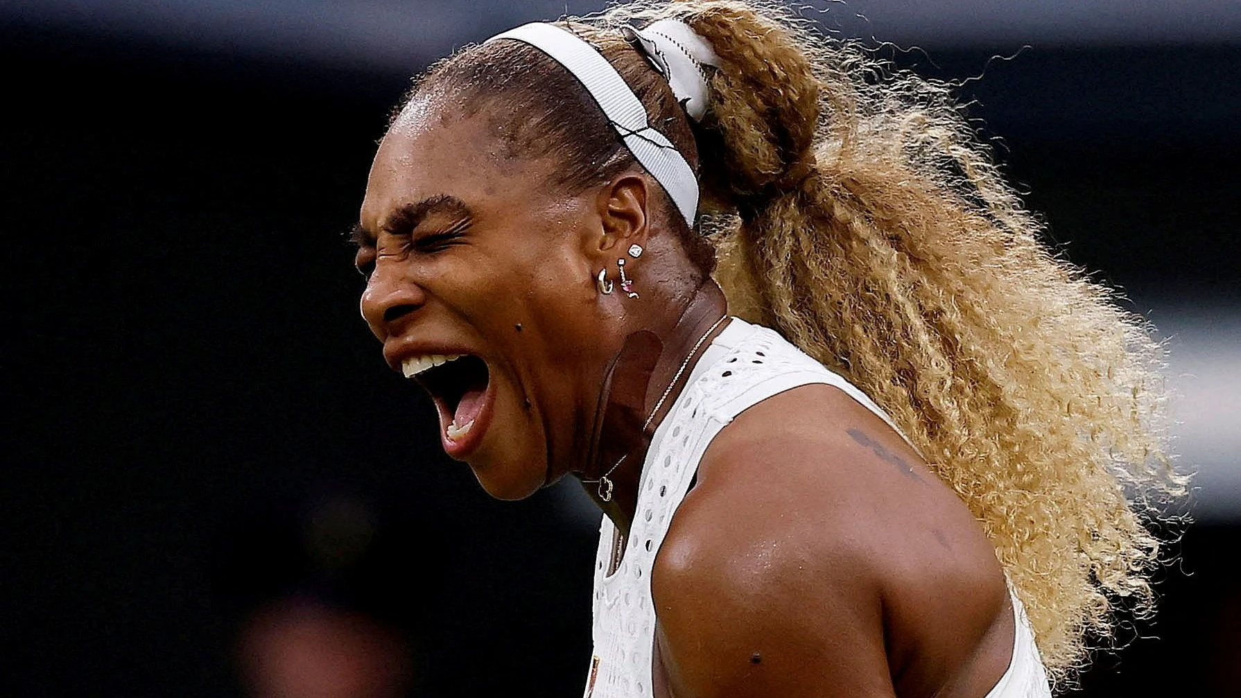 Raus mit Gebrüll: Serena Williams zeigte phasenweise, dass sie auch mit 44 Jahren noch mithalten kann – mehr aber auch nicht. - Reuters