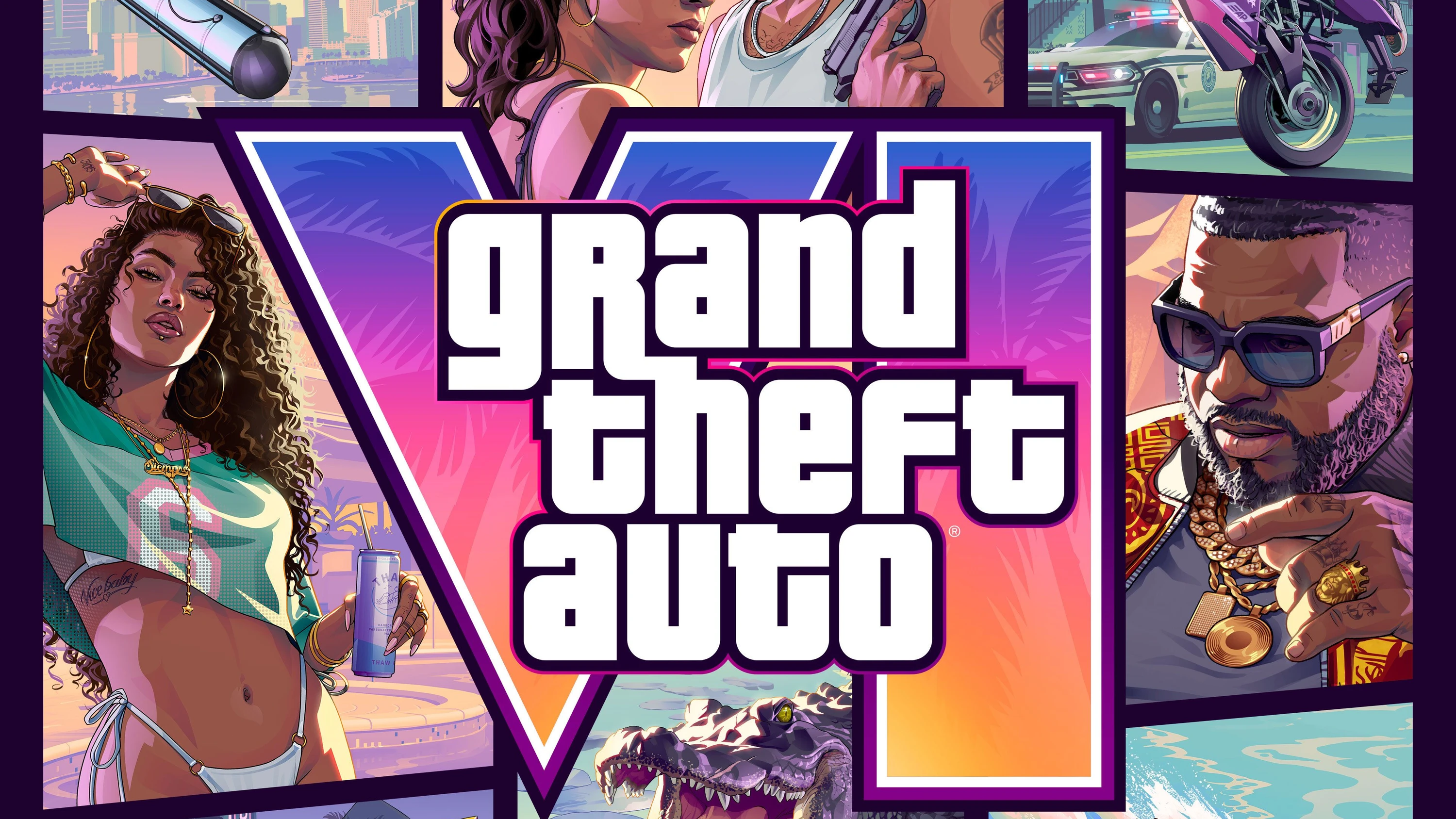Das offizielle Cover von GTA VI - Rockstar Games