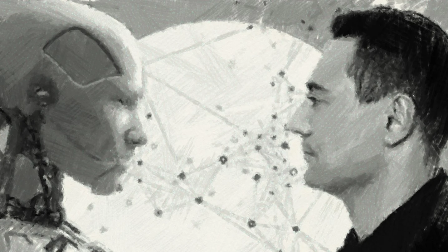 Mensch und Maschine – das Verhältnis ändert sich. - Adobe Stock / Bearbeitung F.A.Z.