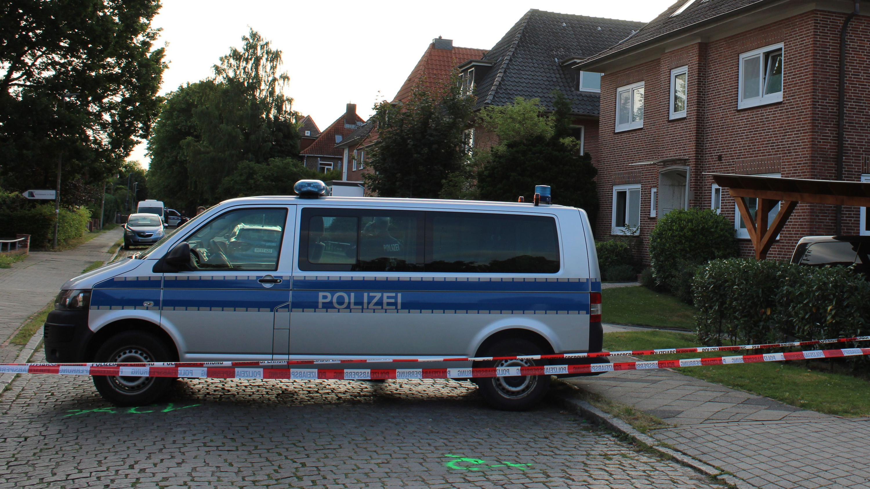Nach der Tat in Stade