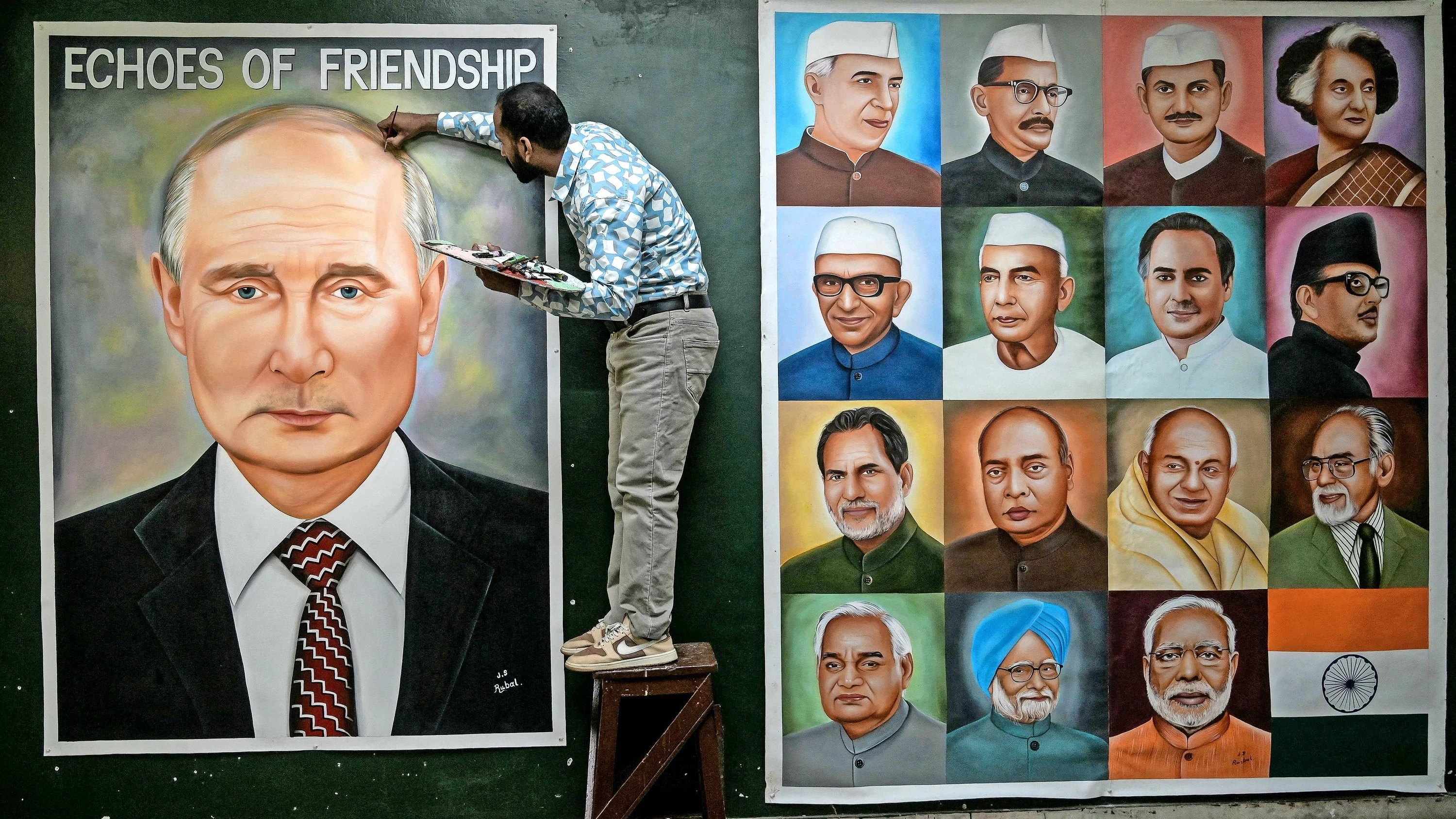 Putin in Indien: Wie Gandhis Heimatland Russlands Präsidenten empfängt