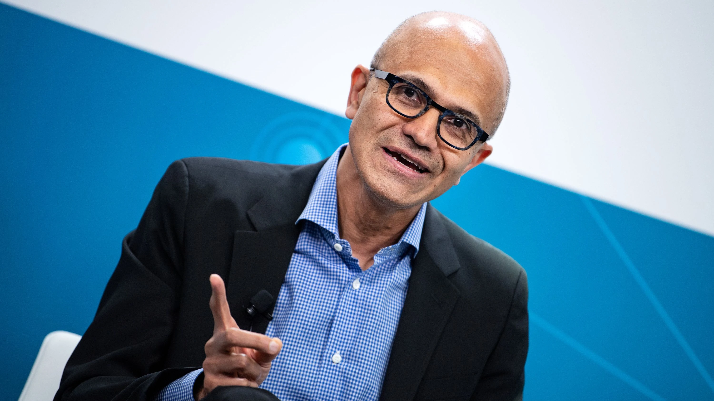 Zählt in dieser Berichtssaison zu den Gewinnern: Microsoft-Vorstandsvorsitzender Satya Nadella. - dpa