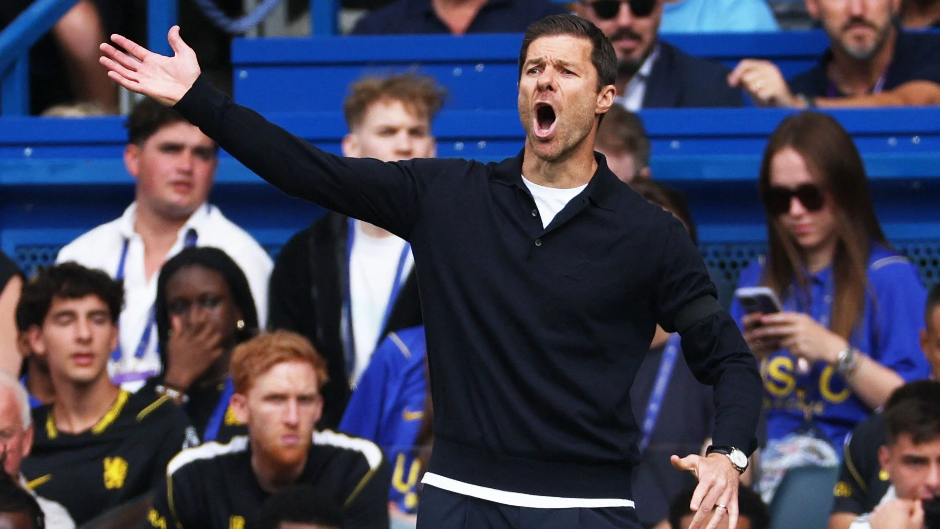 Engagierter Coach: Xabi Alonso steht seit Sommer beim FC Chelsea an der Seitenlinie. - Reuters