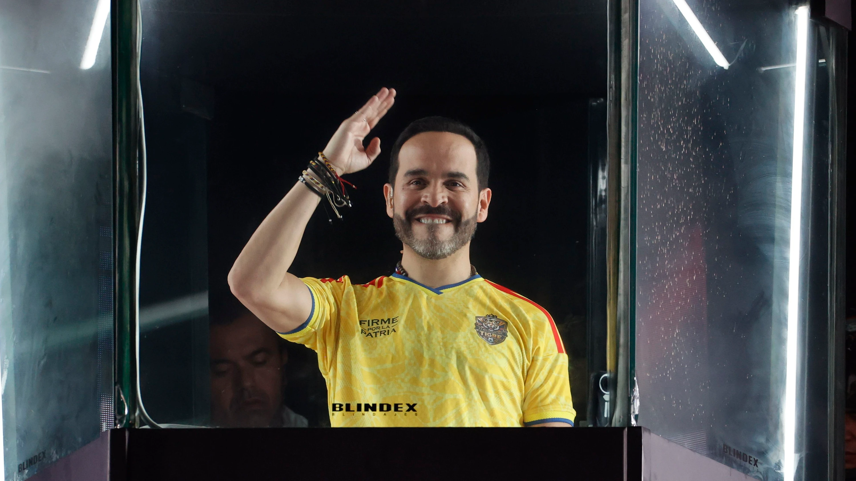 Abelardo de la Espriella spricht nach seinem Wahlsieg in Barranquilla. - EPA