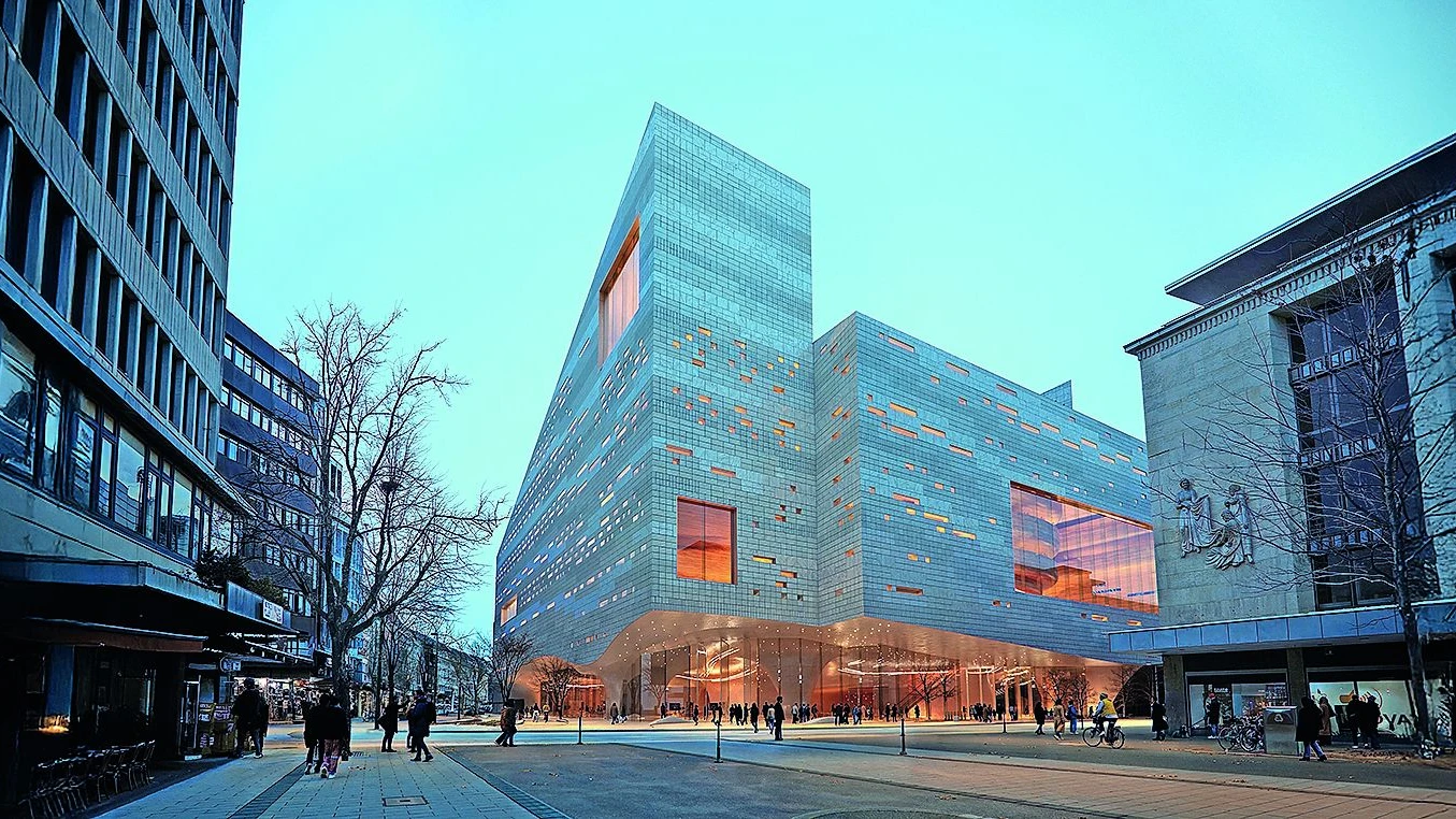 Düsseldorfs neue Oper: Opernhaus mit Rutsche