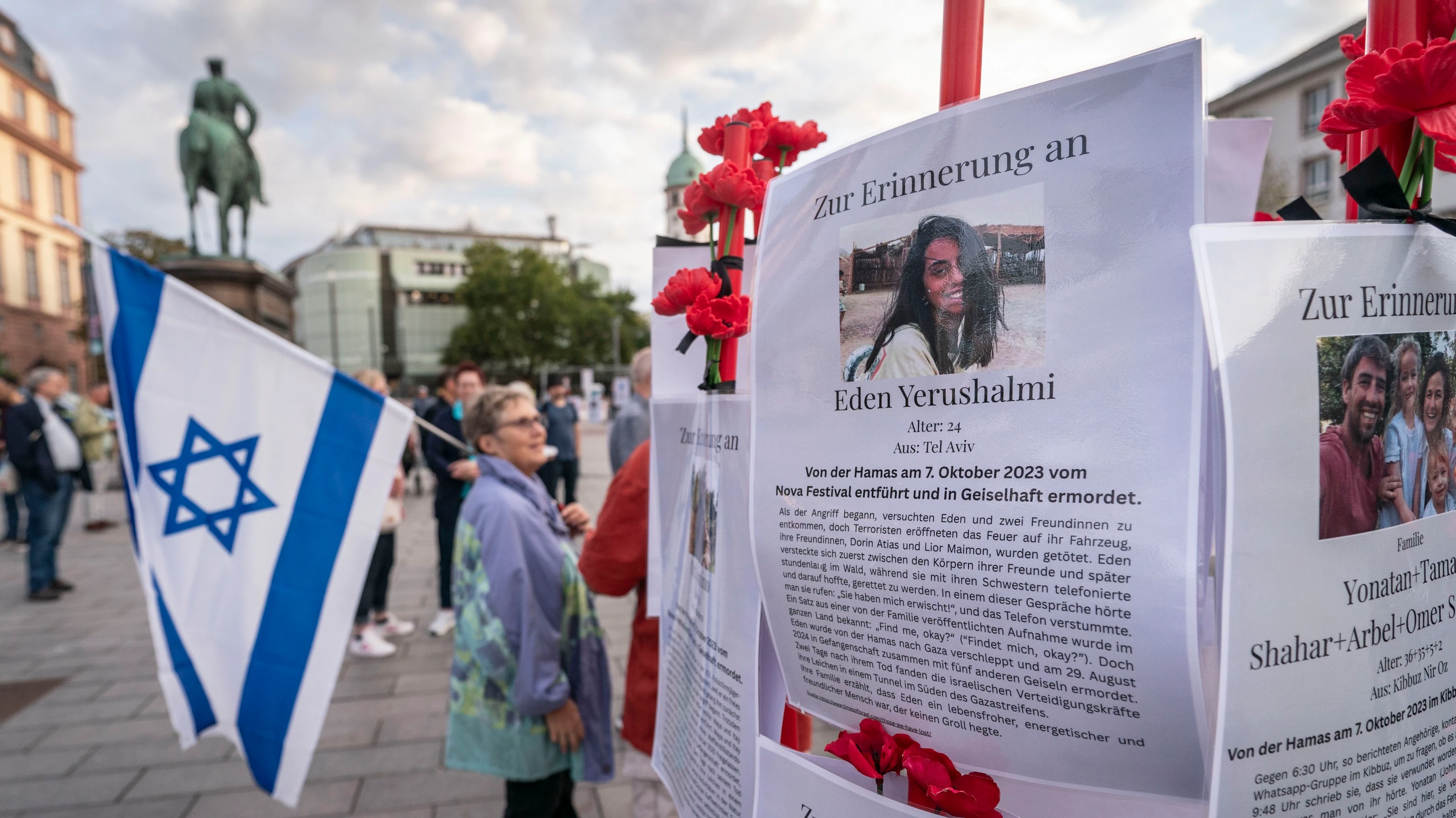 Gedenken an Terror: „Der 7. Oktober ist der längste Tag, er nimmt kein Ende“