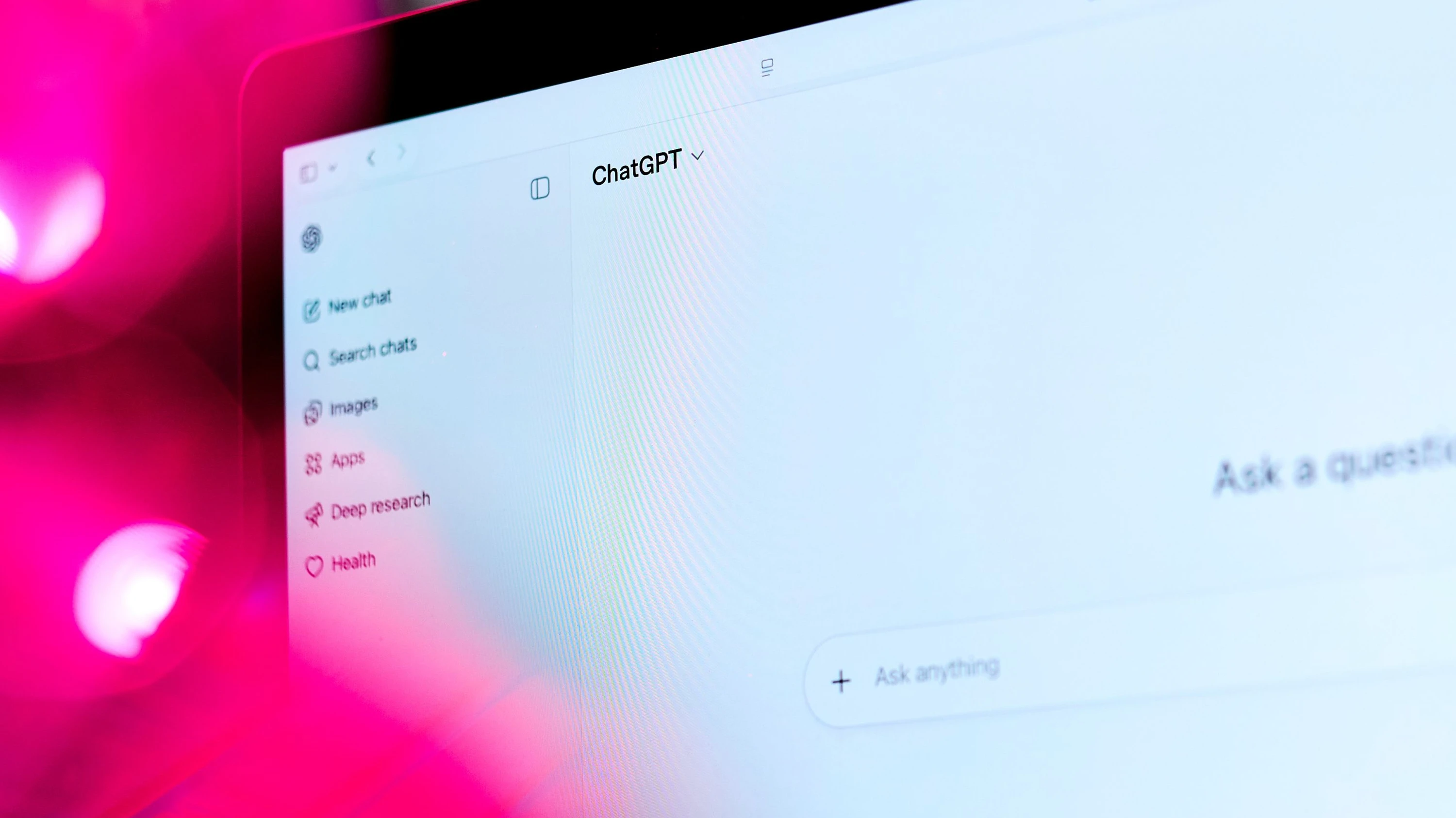 Die Homepage von ChatGPT - Bloomberg
