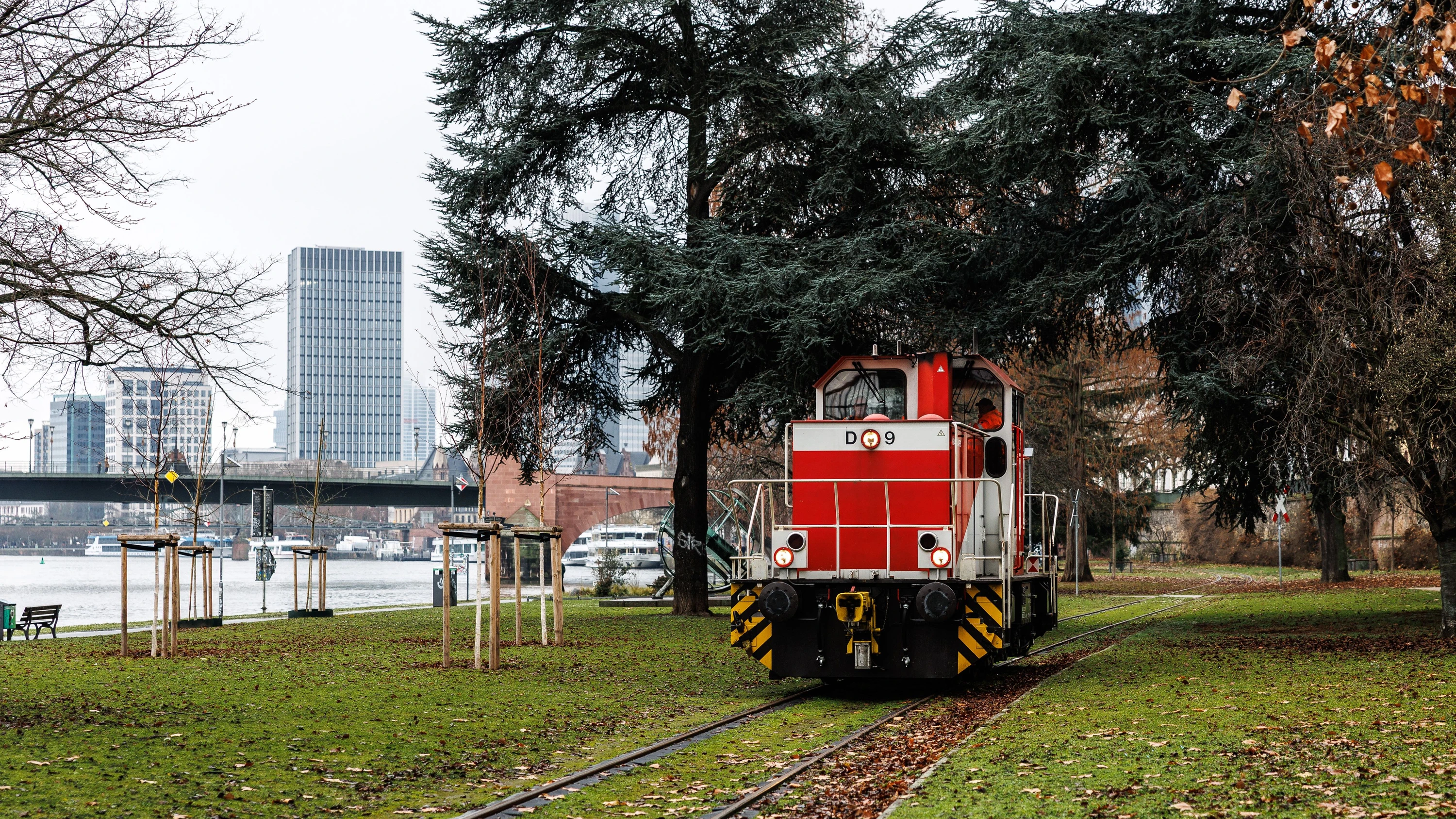 Hafenbahn in Frankfurt: Schon Sisi war auf diesem Gleis unterwegs