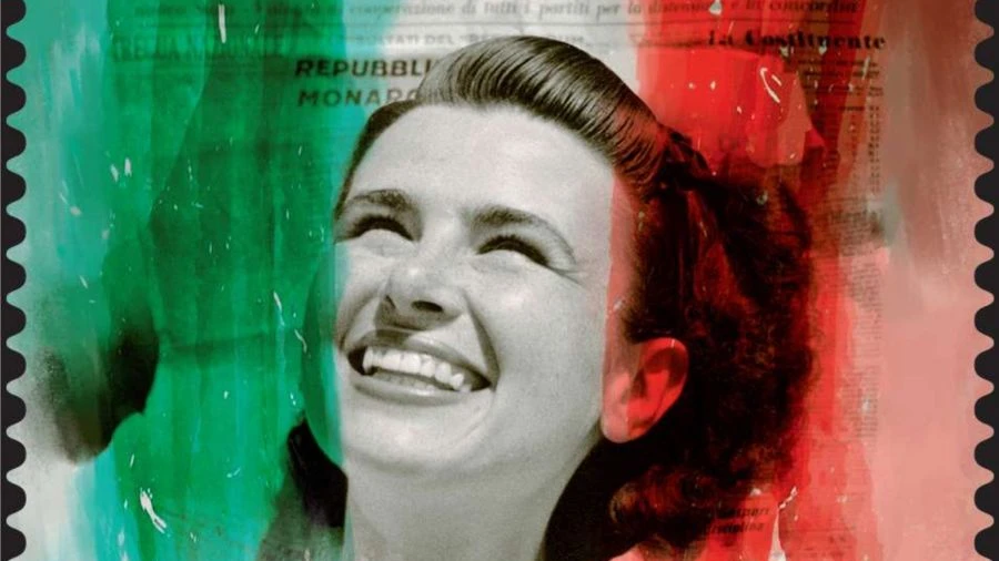 80 Jahre danach: Eine Briefmarke erinnert an die Ausrufung der Republik in Italien. - Ministero delle Imprese e del Made in Italy