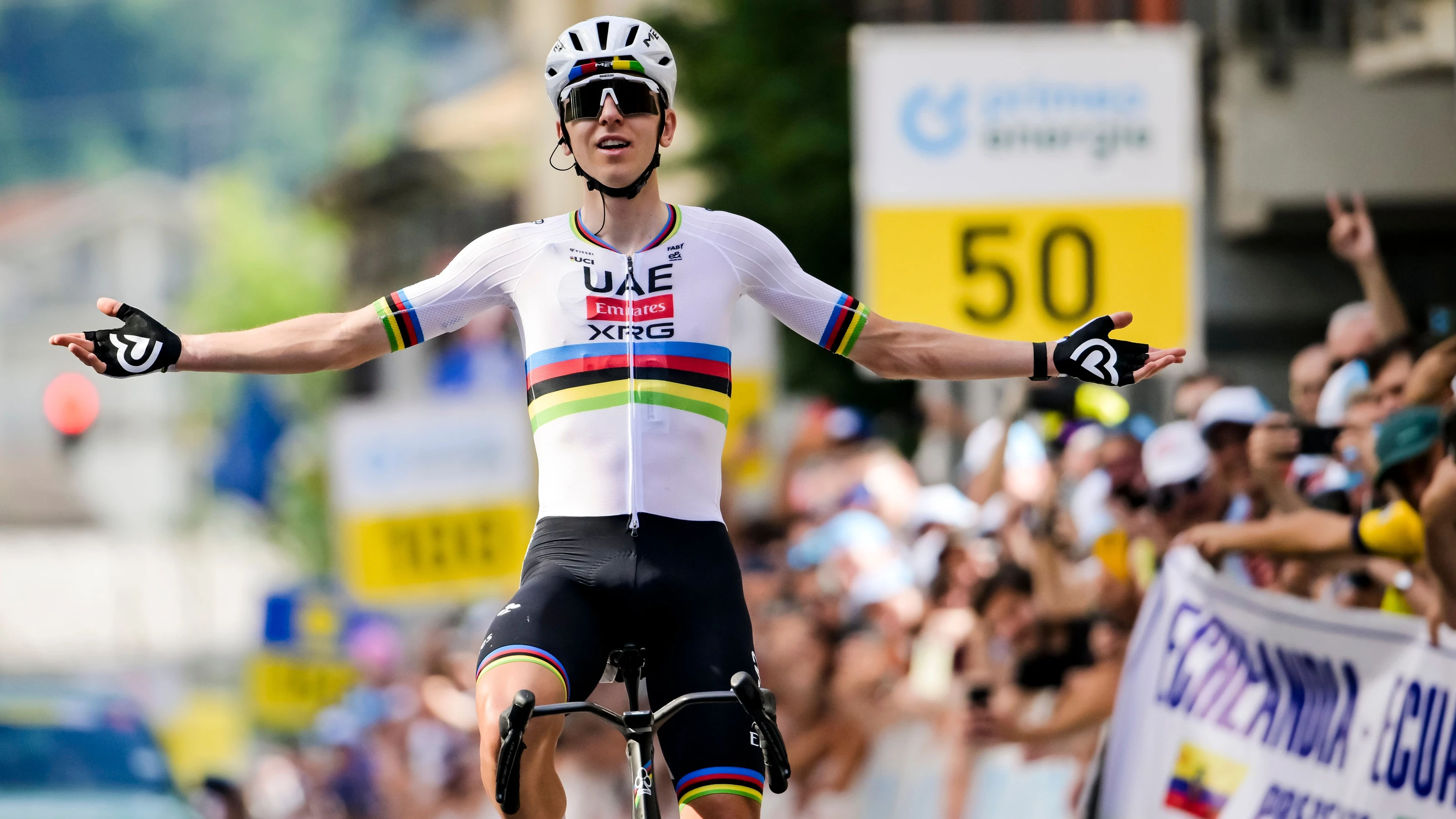 Bild: Tour de Suisse: Pogacar gewinnt nach 70-Kilometer-Solo