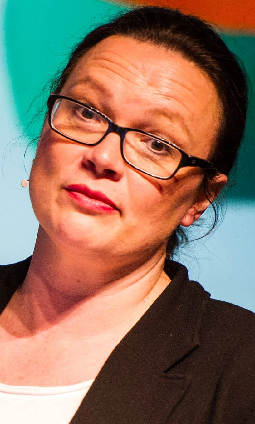 Andrea Nahles diskutiert auf der Republica 2016 in Berlin | FAZ