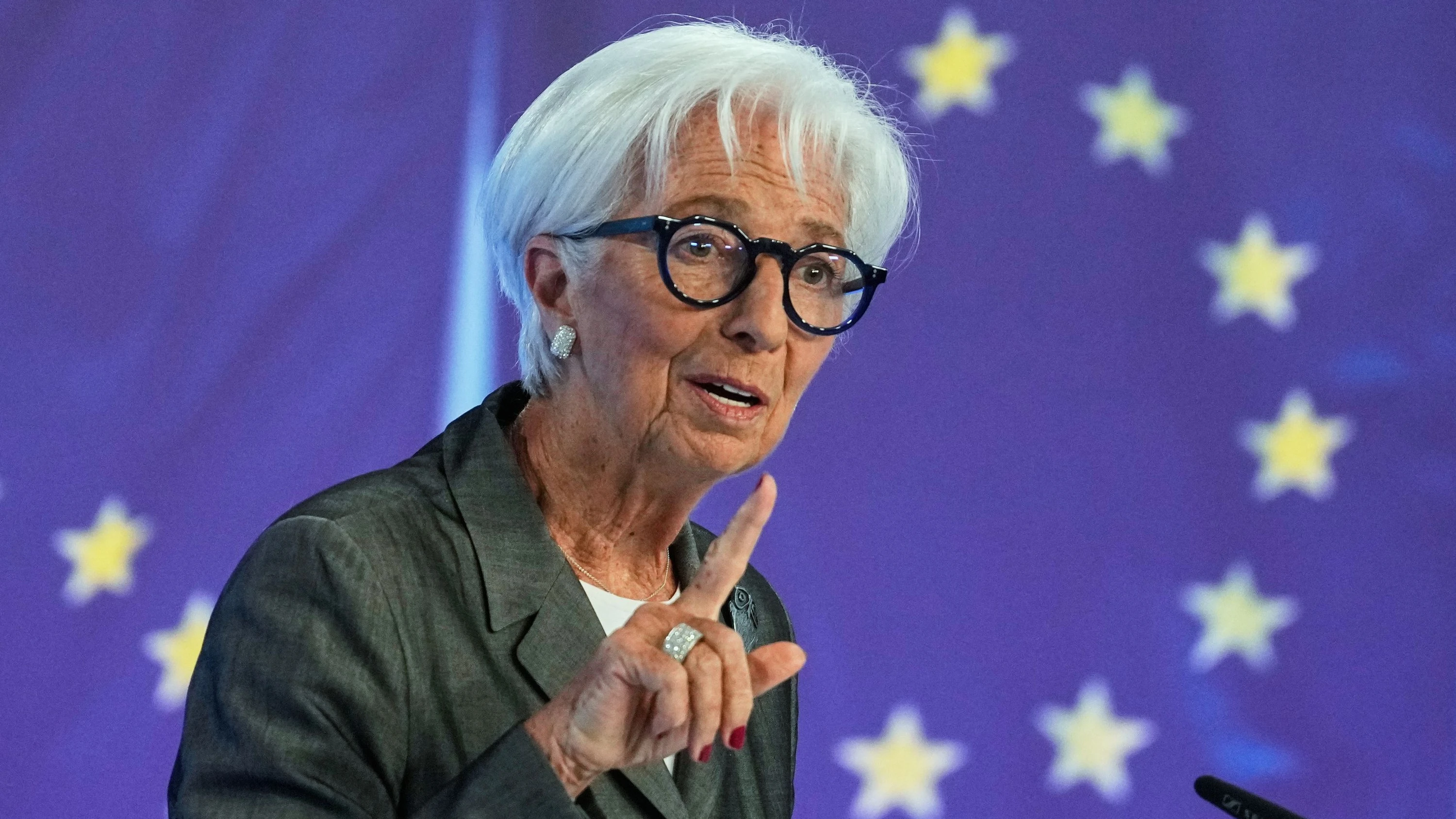 Zeichen setzen gegen Inflation: Christine Lagarde, Präsidentin der Europäischen Zentralbank - dpa