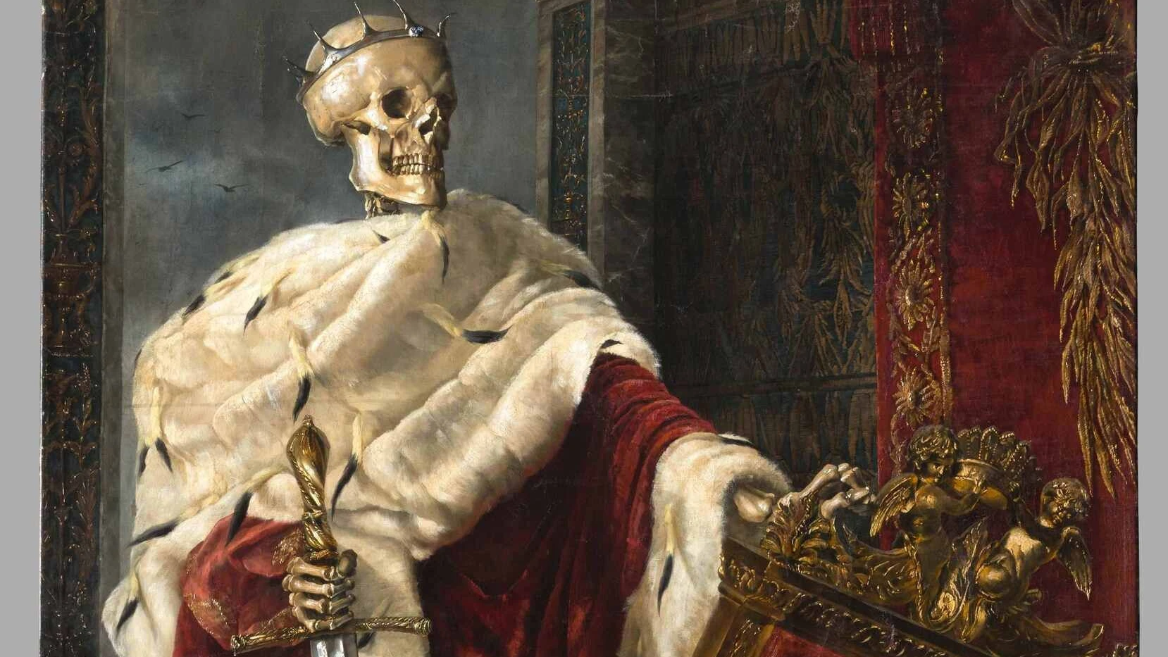 Ein Skandalbild aus dem Deutschen Kaiserreich: Hermione von Preuschens Gemälde „Mors Imperator“ von 1887 - SMB/Alte Nationalgalerie/Mika Wißkirchen