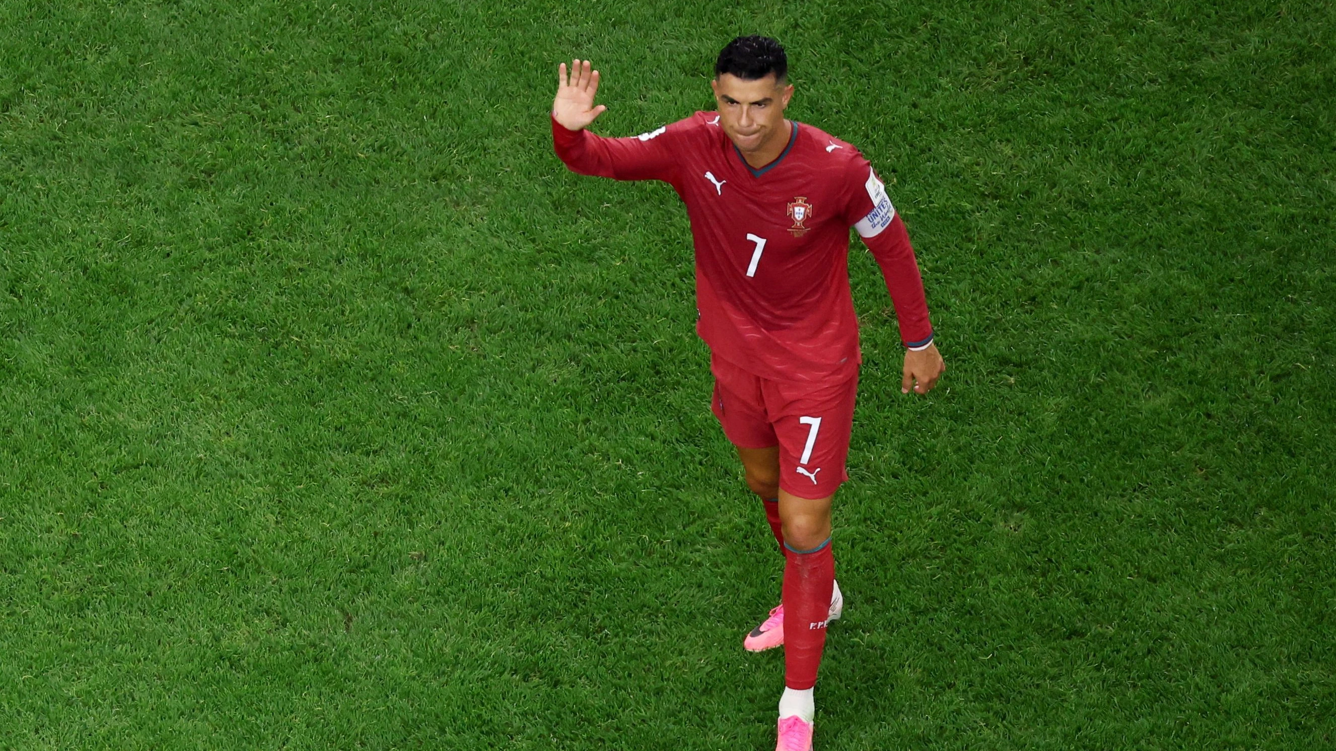 Der Portugiese Cristiano Ronaldo bei der Fußballweltmeisterschaft in den USA. - dpa