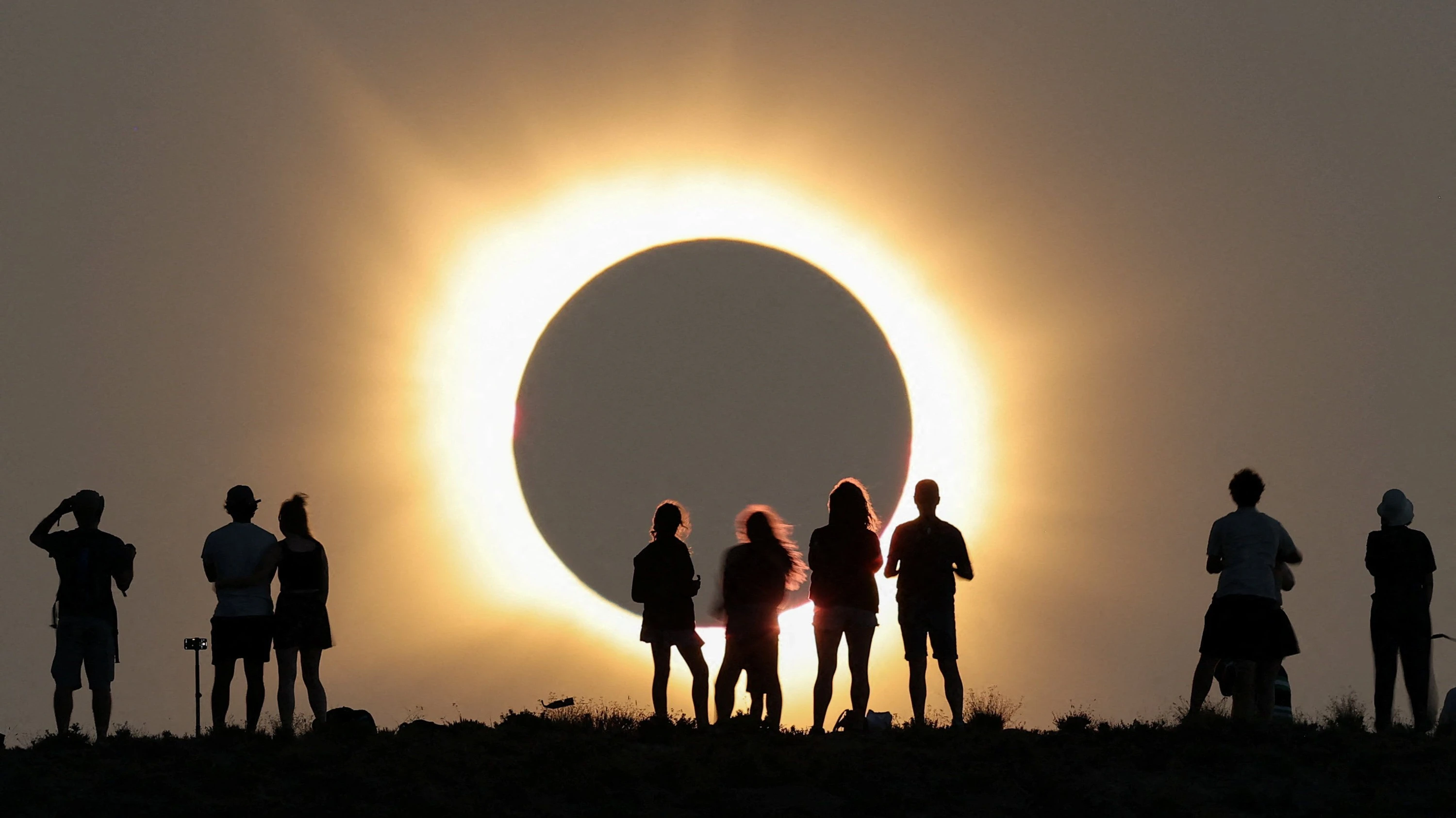 Ein seltenes Ereignis: In Spanien war die Sonnenfinsternis besonders gut zu beobachten. - Reuters