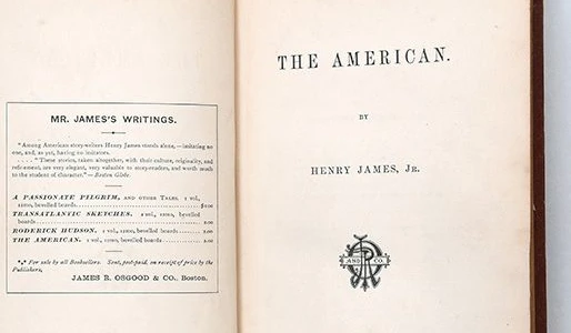 Die Erstausgabe von Henry James' „The American