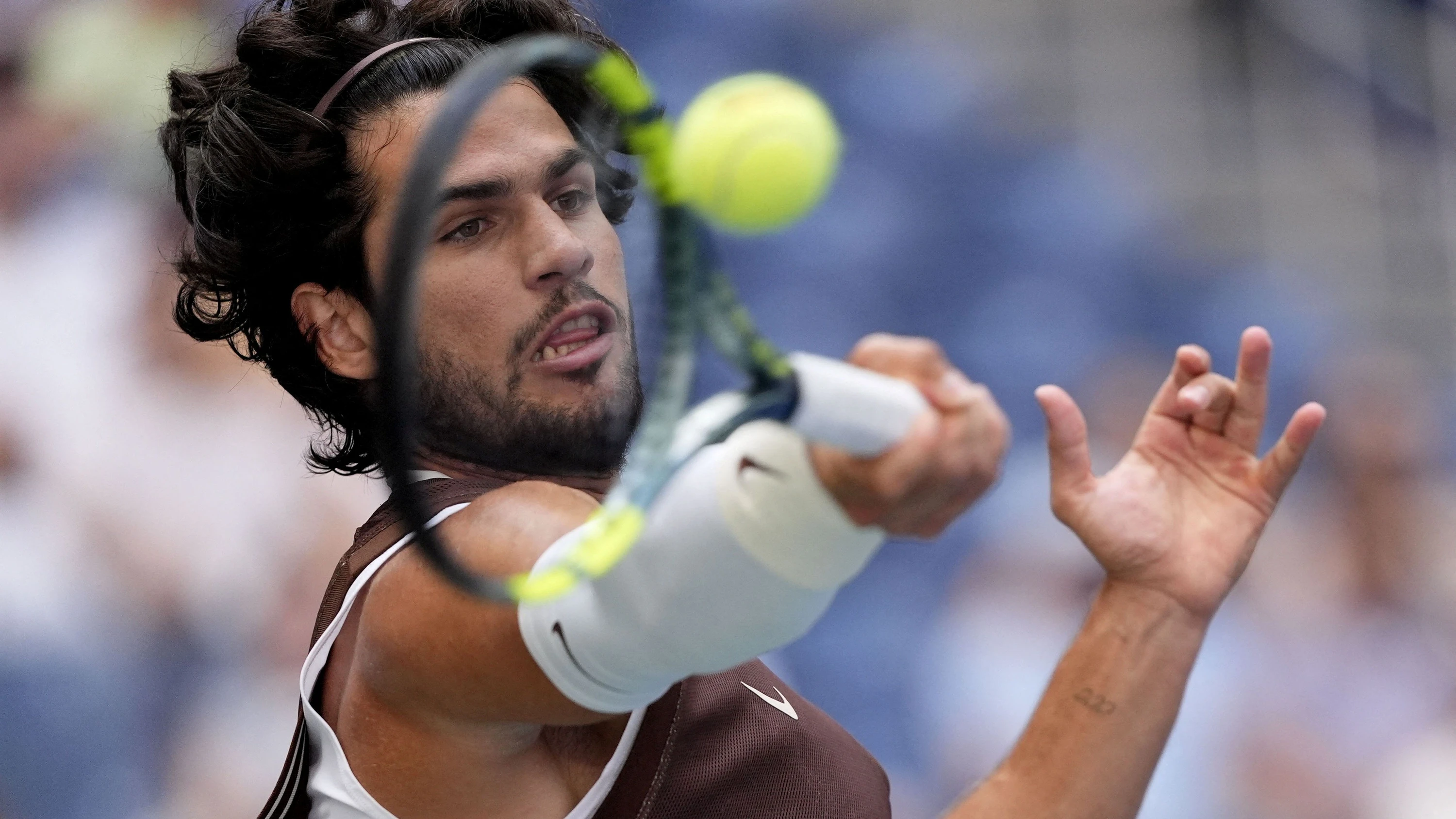Carlos Alcaraz feierte bereits seinen 17. Match-Erfolg bei den US Open. Im Achtelfinale wartet nun Tommy Paul auf den Spanier. - Reuters