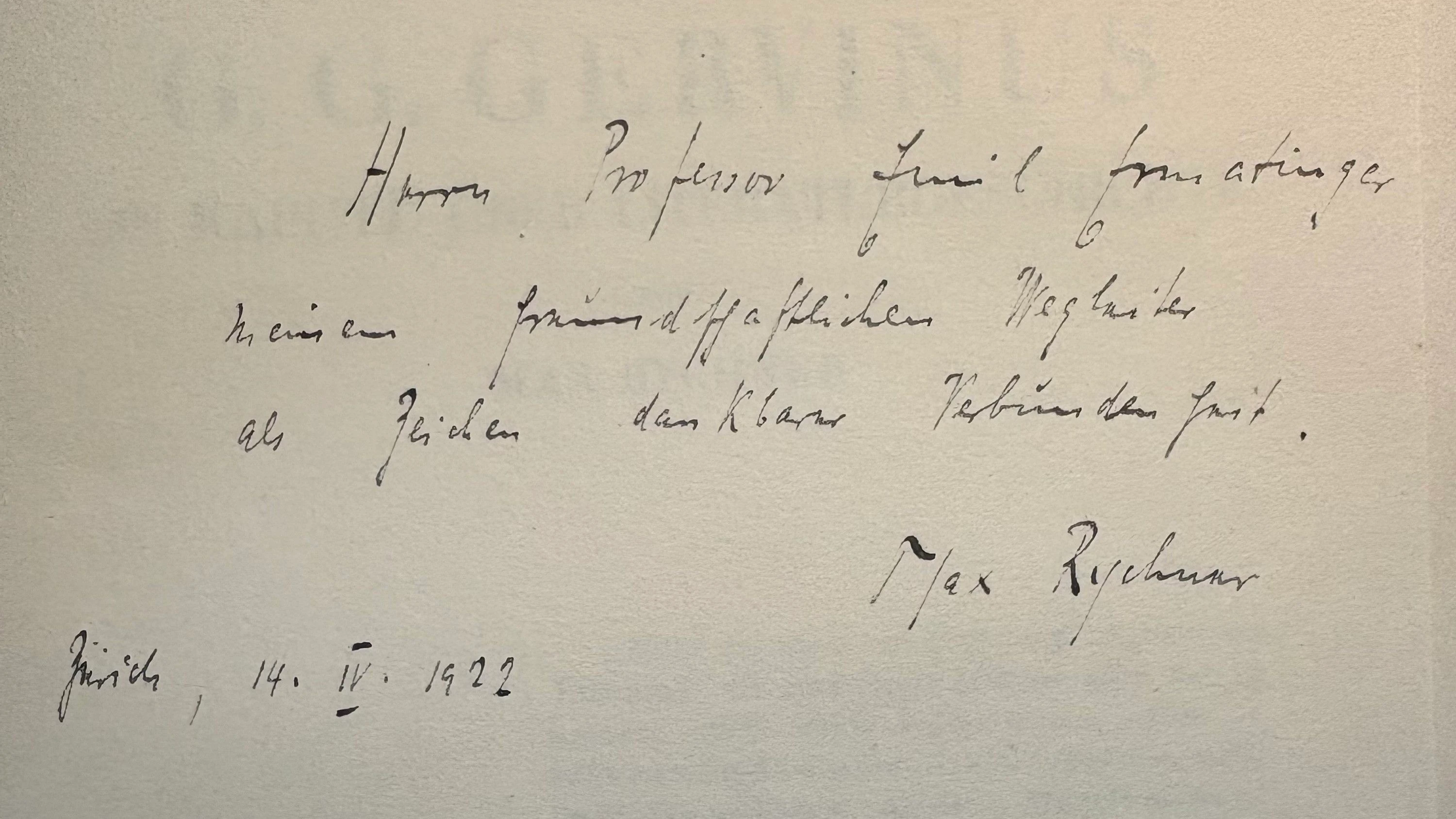 Max Rychners Doktorarbeit trägt den Titel „G. G. Gervinus. Ein Kapitel über Literaturgeschichte“. - Kai Bremer