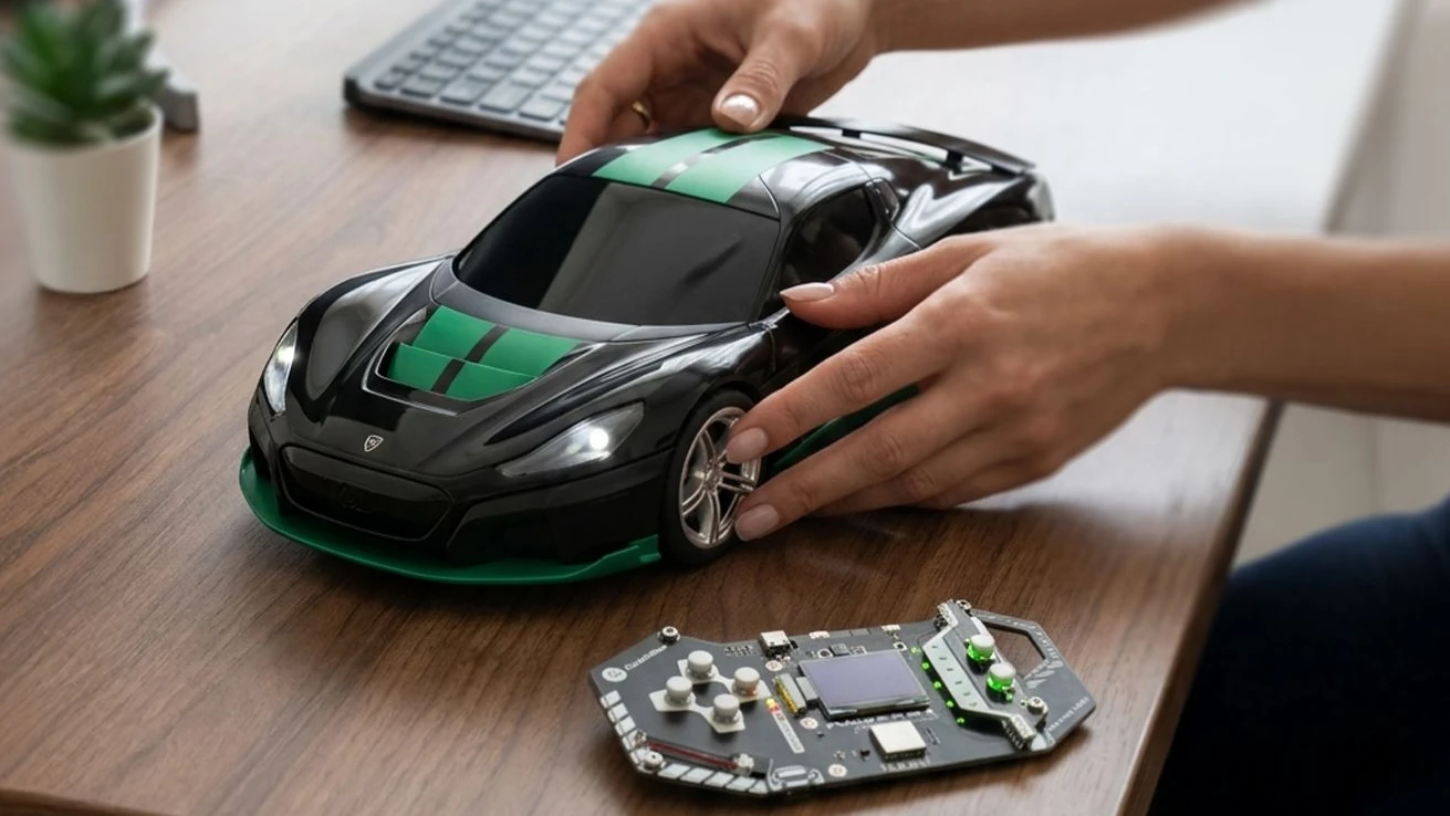 Elektrosupersportwagen zum Selbstprogrammieren: Rimac Nevera in 1:18 - Hersteller
